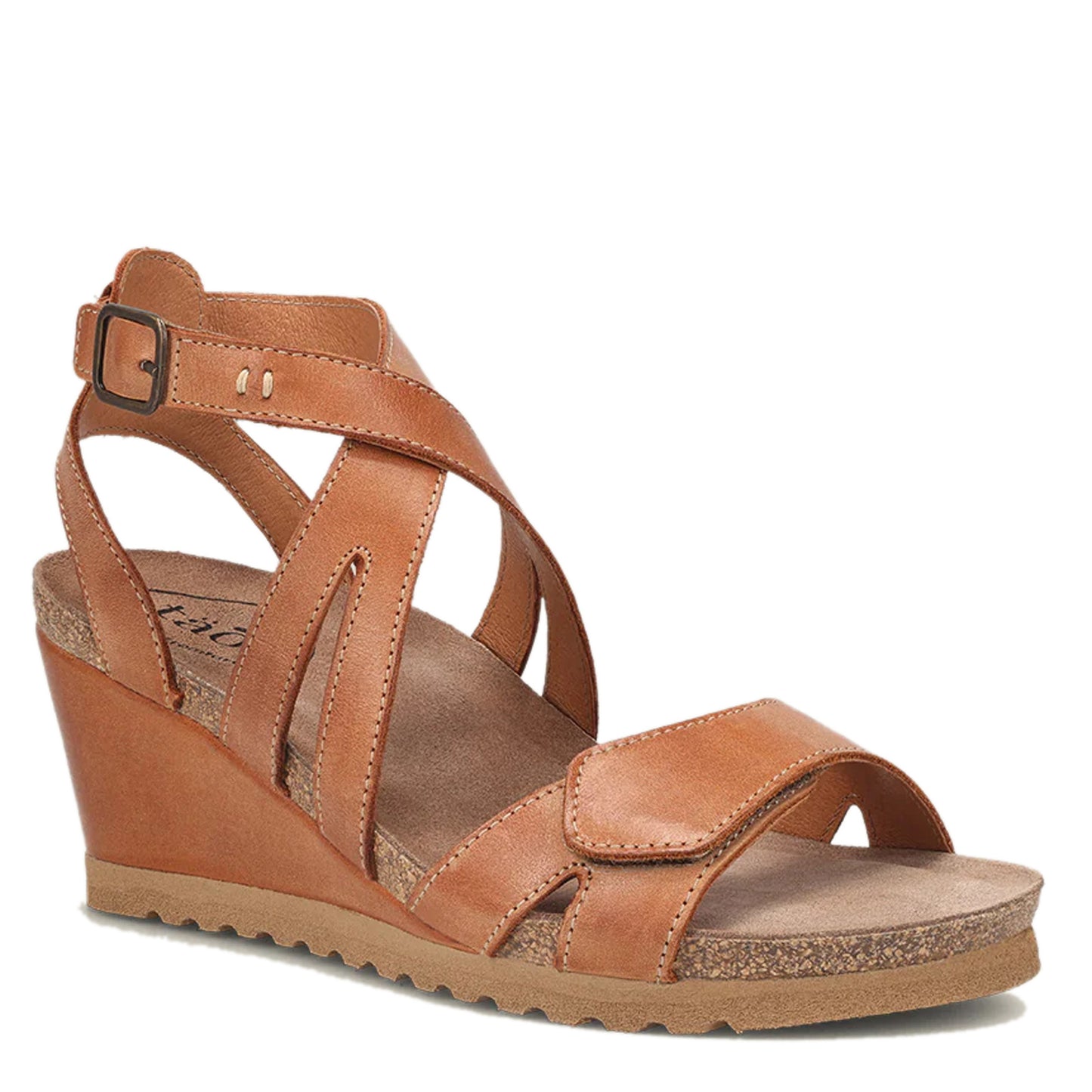 Peltz Shoes Women's Taos Xcellent Sandal Caramel XCL-7219-CARA