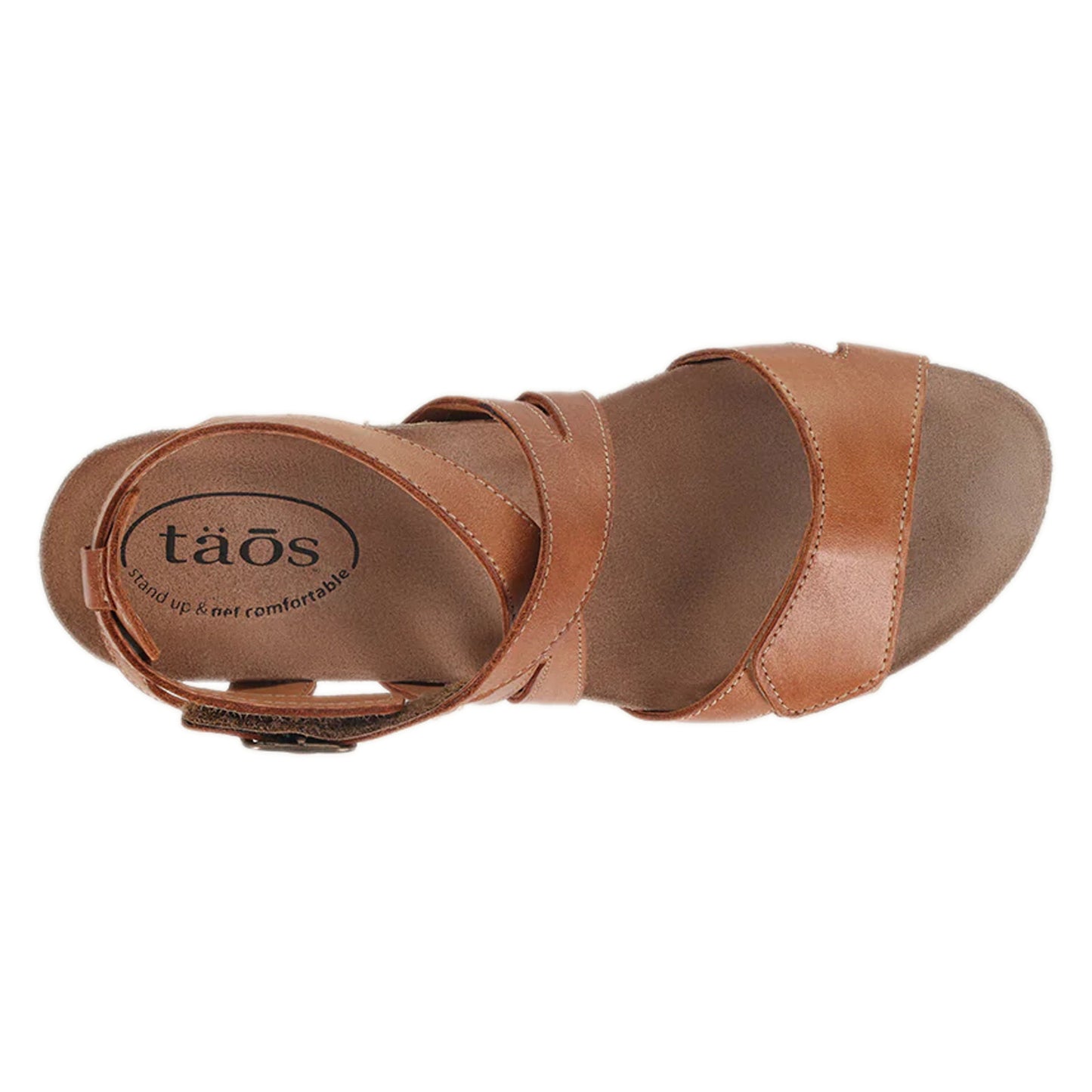 Peltz Shoes Women's Taos Xcellent Sandal Caramel XCL-7219-CARA