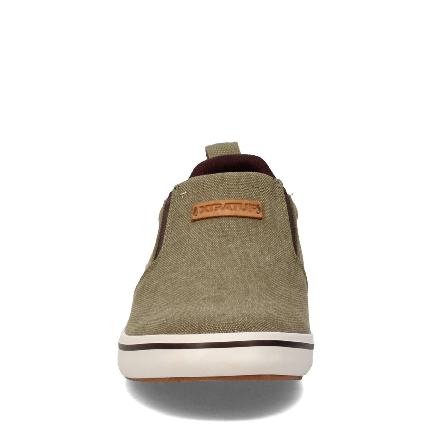 Peltz Shoes Men's XTRATUF Sharkbyte Boat Shoe OLIVE XSB-300