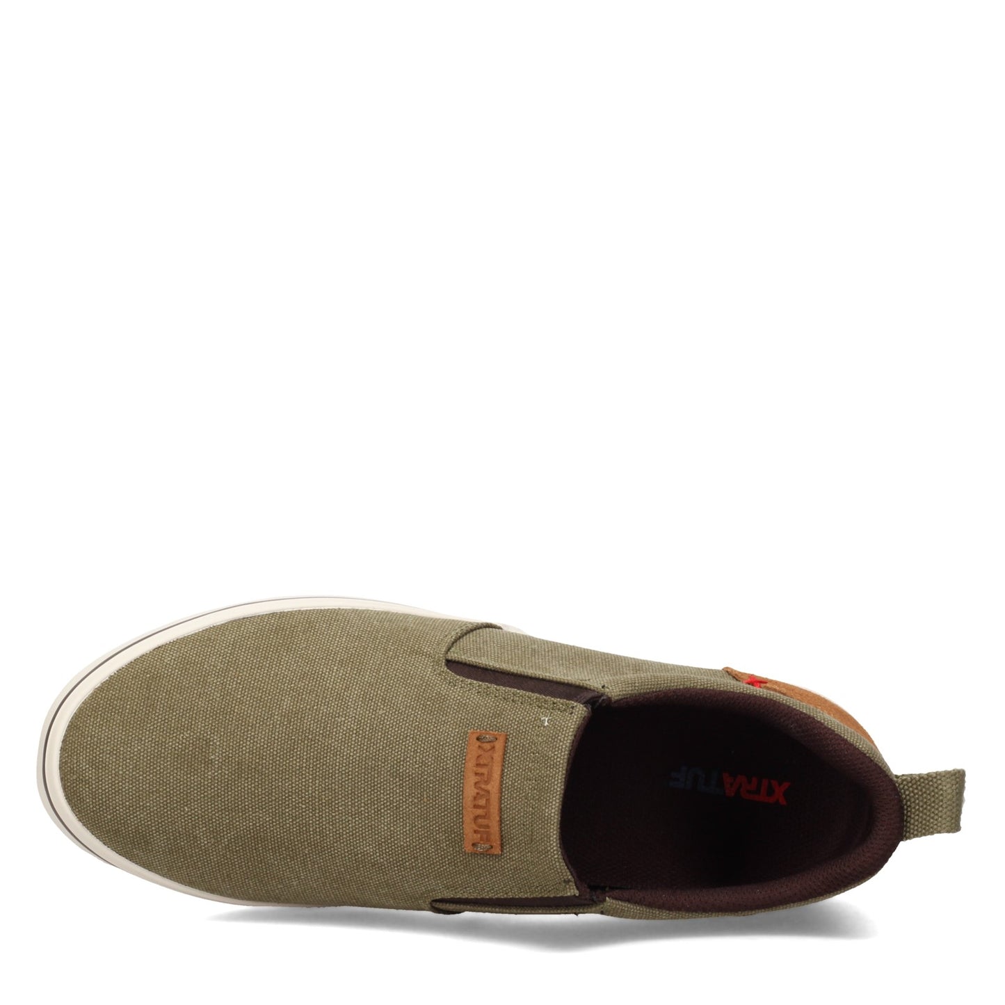 Peltz Shoes Men's XTRATUF Sharkbyte Boat Shoe OLIVE XSB-300