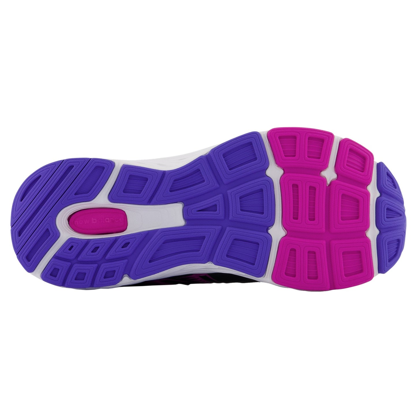 Peltz Shoes Girl's New Balance 680v6 Sneaker - Little Kid BLACK MAGENTA YA680BP6