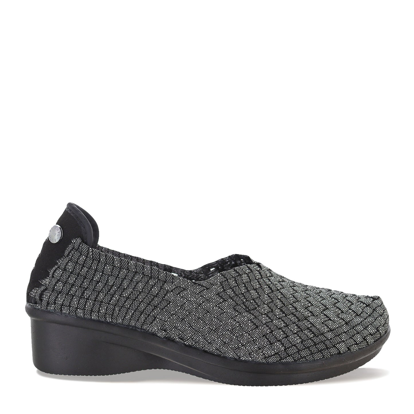 Peltz Shoes Women's Bernie Mev Yael Fly Slip-On BLACK SHIMMER YAEL FLY BSHIM