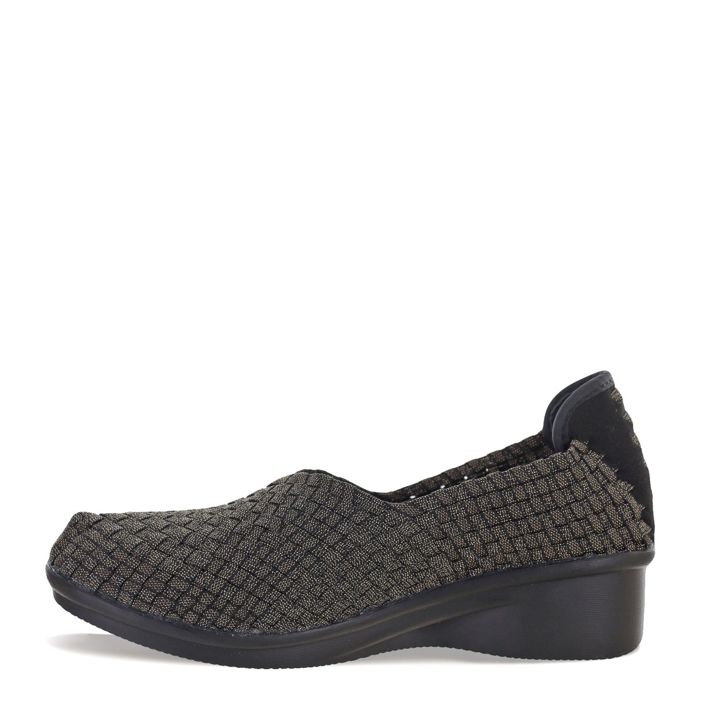 Peltz Shoes Women's Bernie Mev Yael Fly Slip-On GOLD BLACK SHIMMER YAEL FLY GD BKS