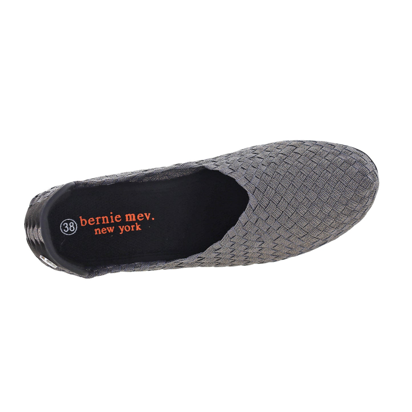 Peltz Shoes Women's Bernie Mev Yael Fly Slip-On GREY SHIMMER YAEL FLY GRYSHI