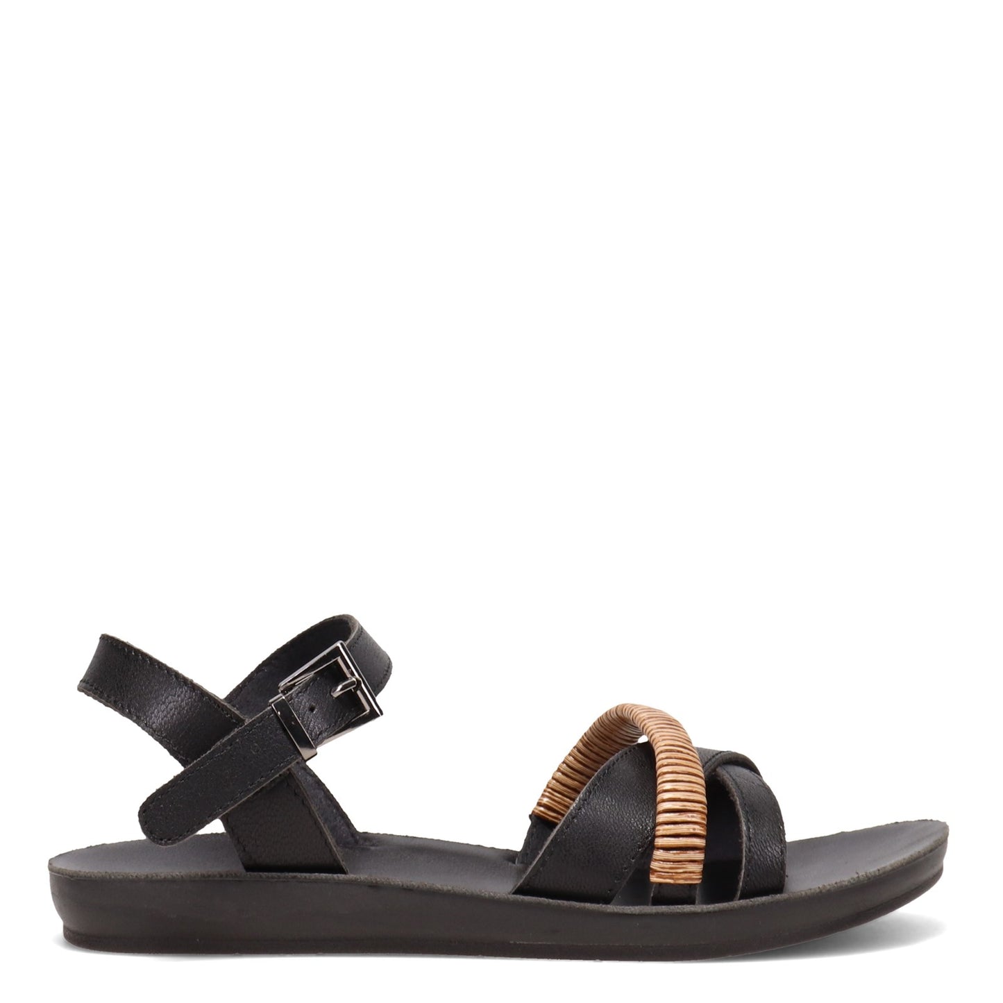 Peltz Shoes Women's Antelope Yancy Sandal BLACK YANCY-BLACK