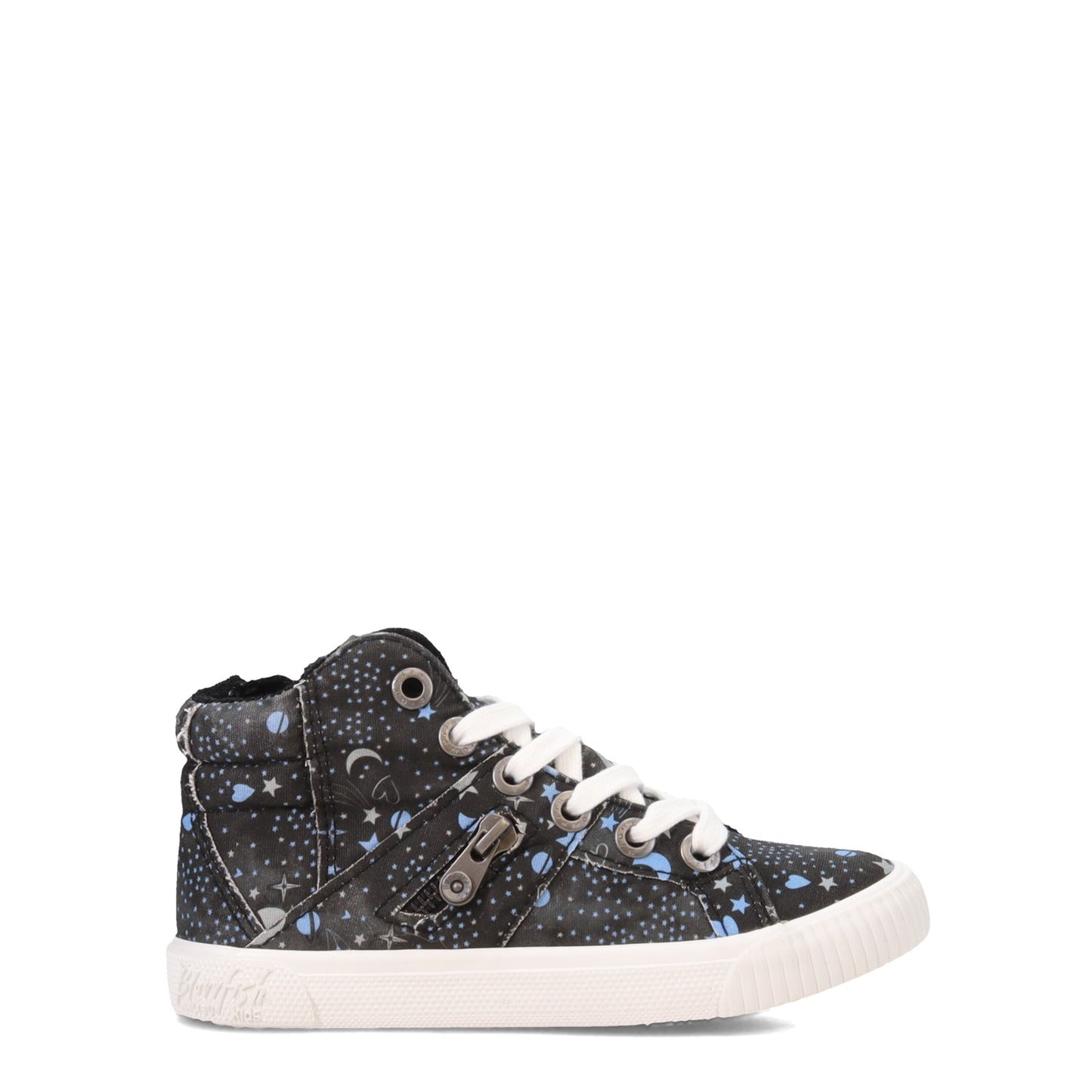 Peltz Shoes Girl's Blowfish Fruitcake Mid Top Sneaker - Little Kid & Big Kid BLACK COSMIC LOVE ZS-0534K BLCLC