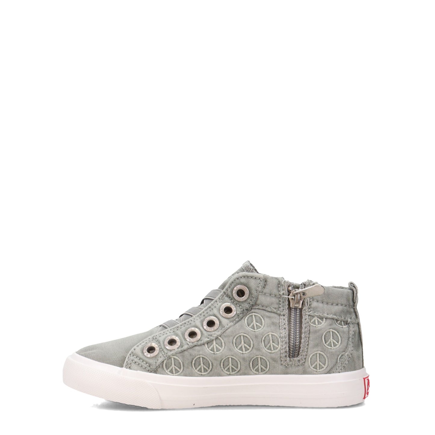 Peltz Shoes Girl's Blowfish Malibu Macon-K Sneaker - Little Kid & Big Kid GREY PEACE ZS-1230K SWGCW