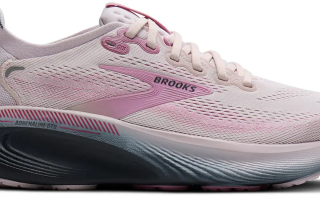 Women's Brooks, Adrenaline GTS 25 Running Shoe in color Mauve Ebony