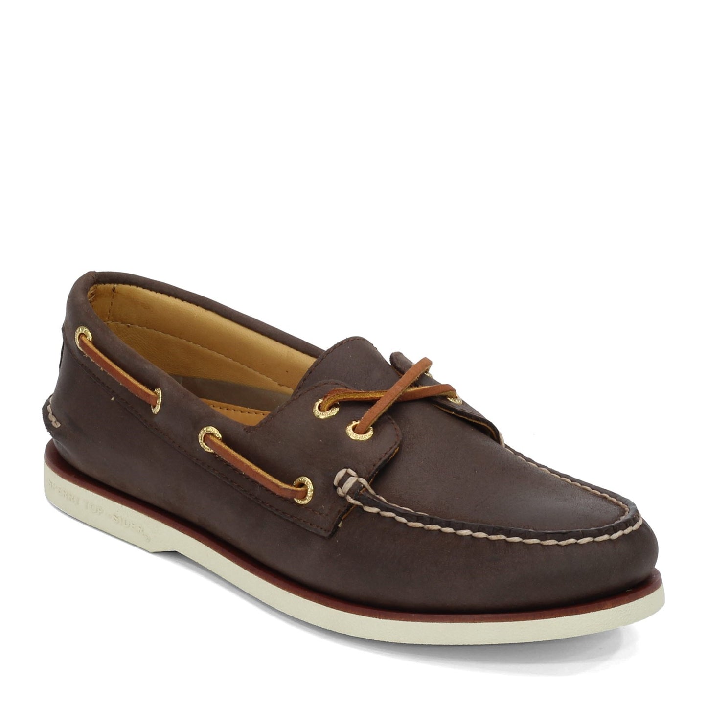 Peltz Shoes  Men's Sperry Gold Cup Authentic Original Boat Shoe BROWN 0219493