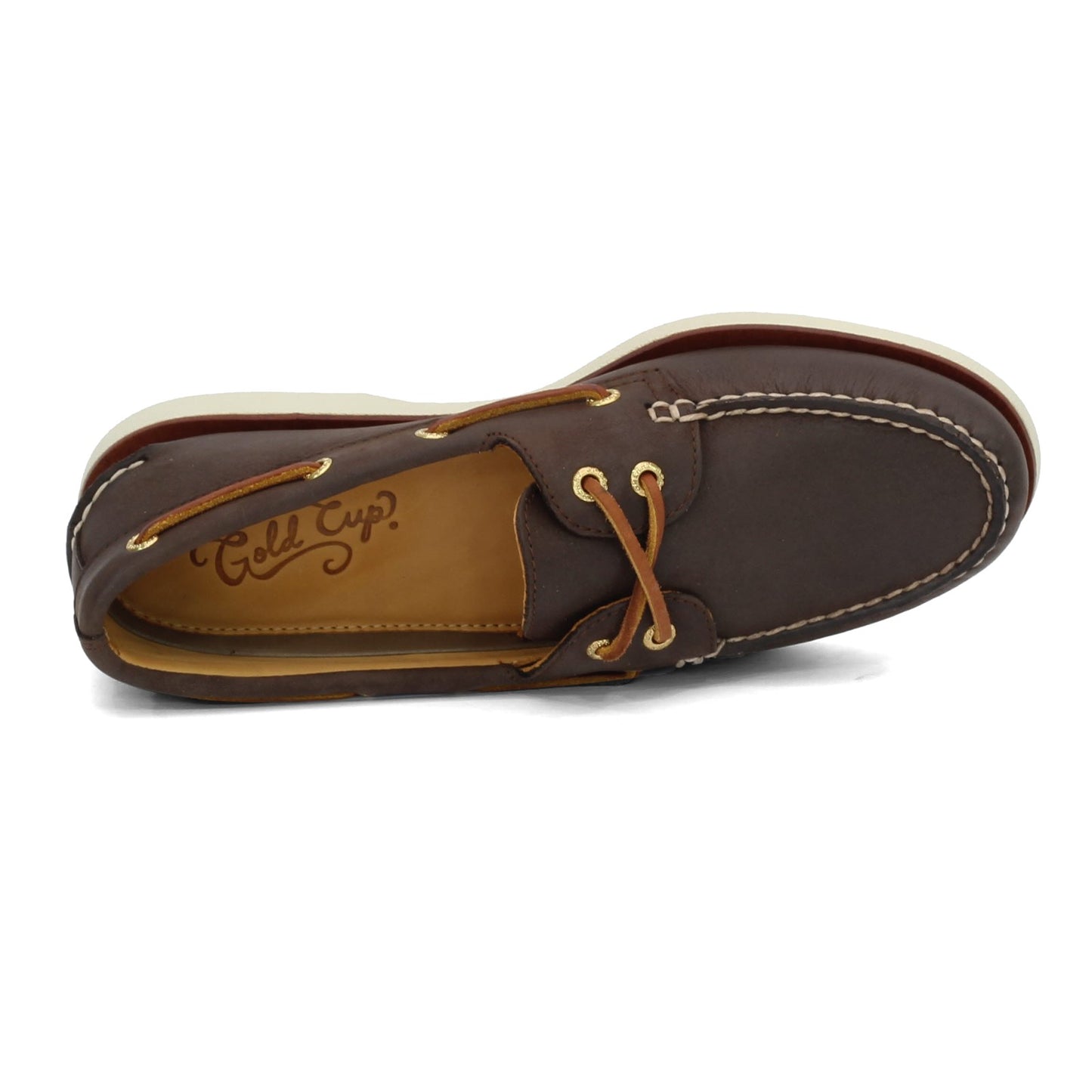 Peltz Shoes  Men's Sperry Gold Cup Authentic Original Boat Shoe BROWN 0219493