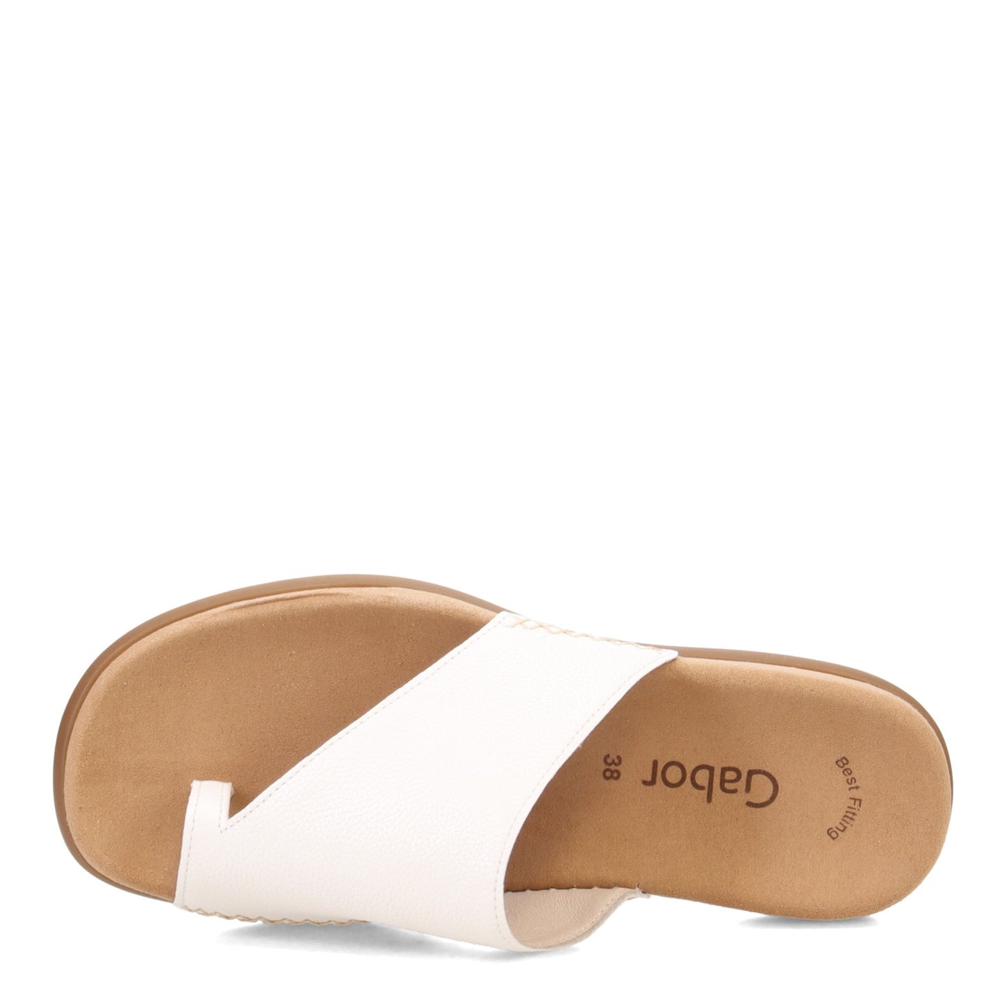 Peltz Shoes  Women's Gabor Lanzarote Sandal WHITE 03.700-21