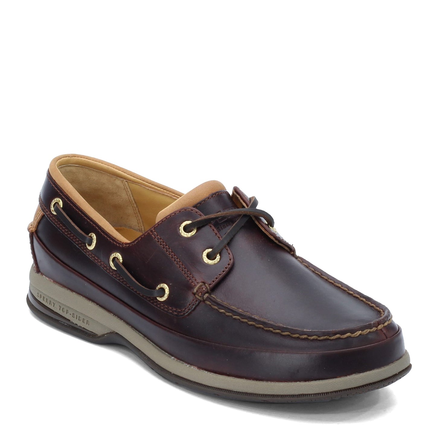 Peltz Shoes  Men's Sperry Gold Cup ASV 2-Eye Boat Shoe AMARETTO 0579052
