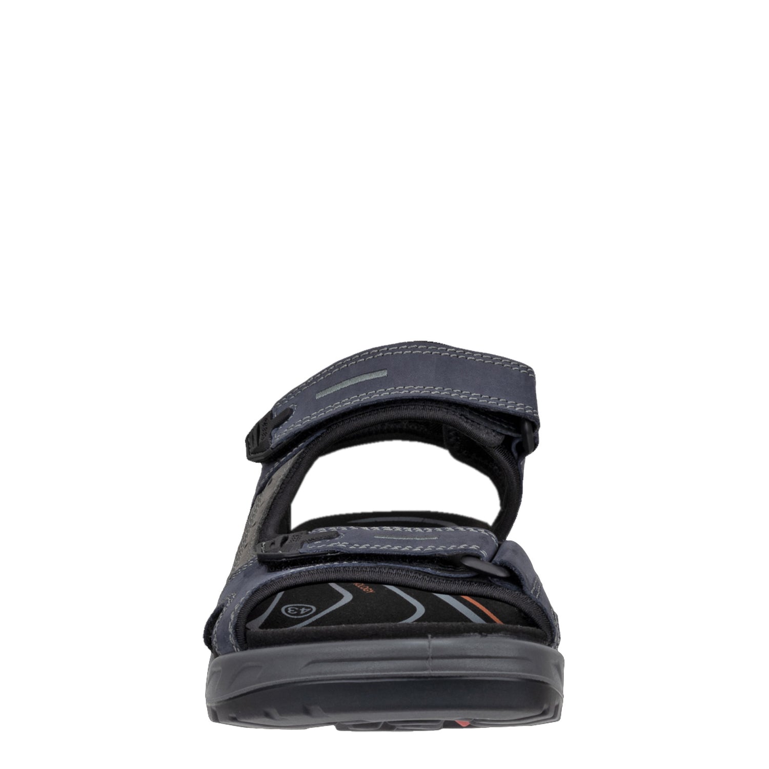 Peltz Shoes  Men's Ecco Yucatan Sandal MARINE 069564-02038