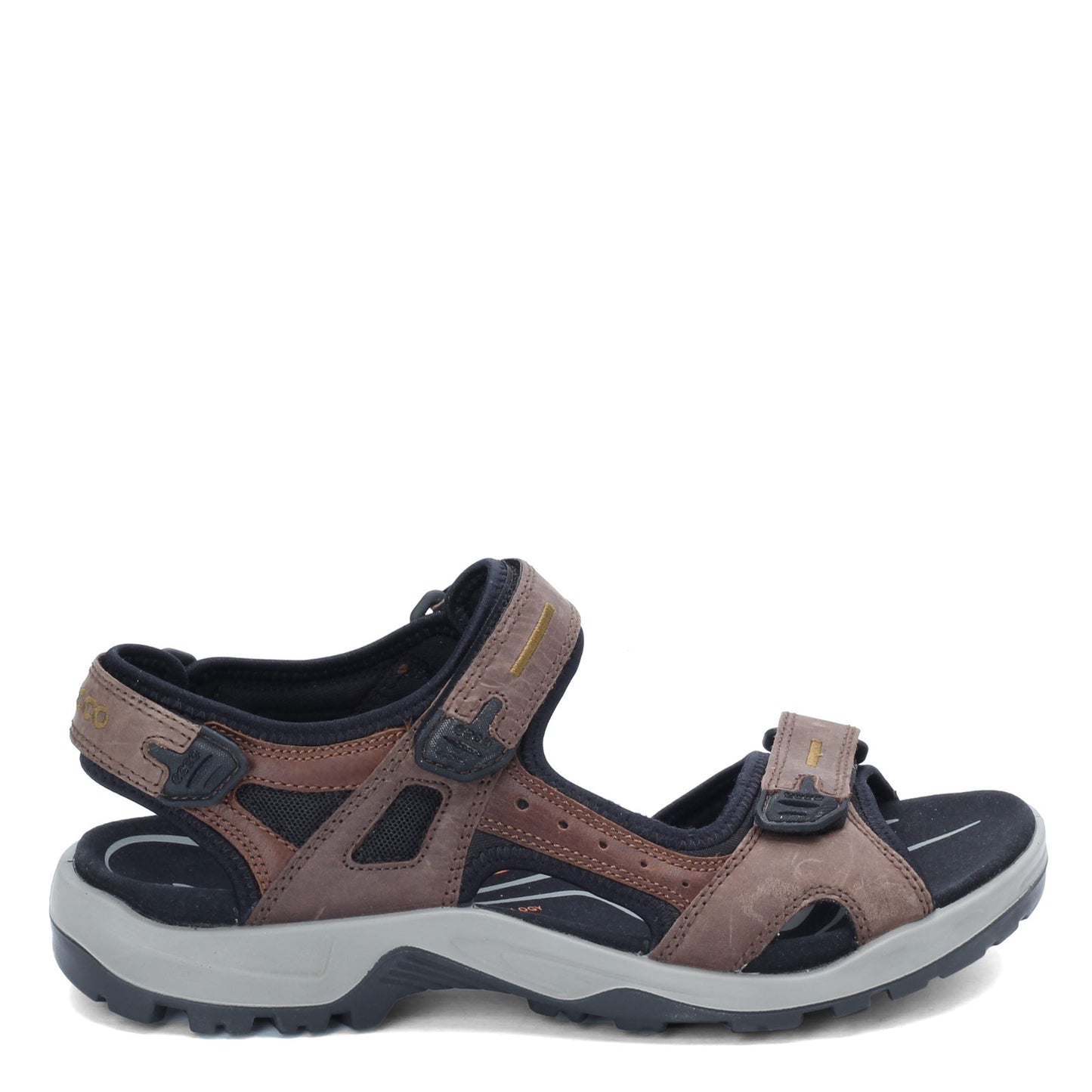 Peltz Shoes  Men's Ecco Yucatan Sandal ESPRESSO 069564-56401