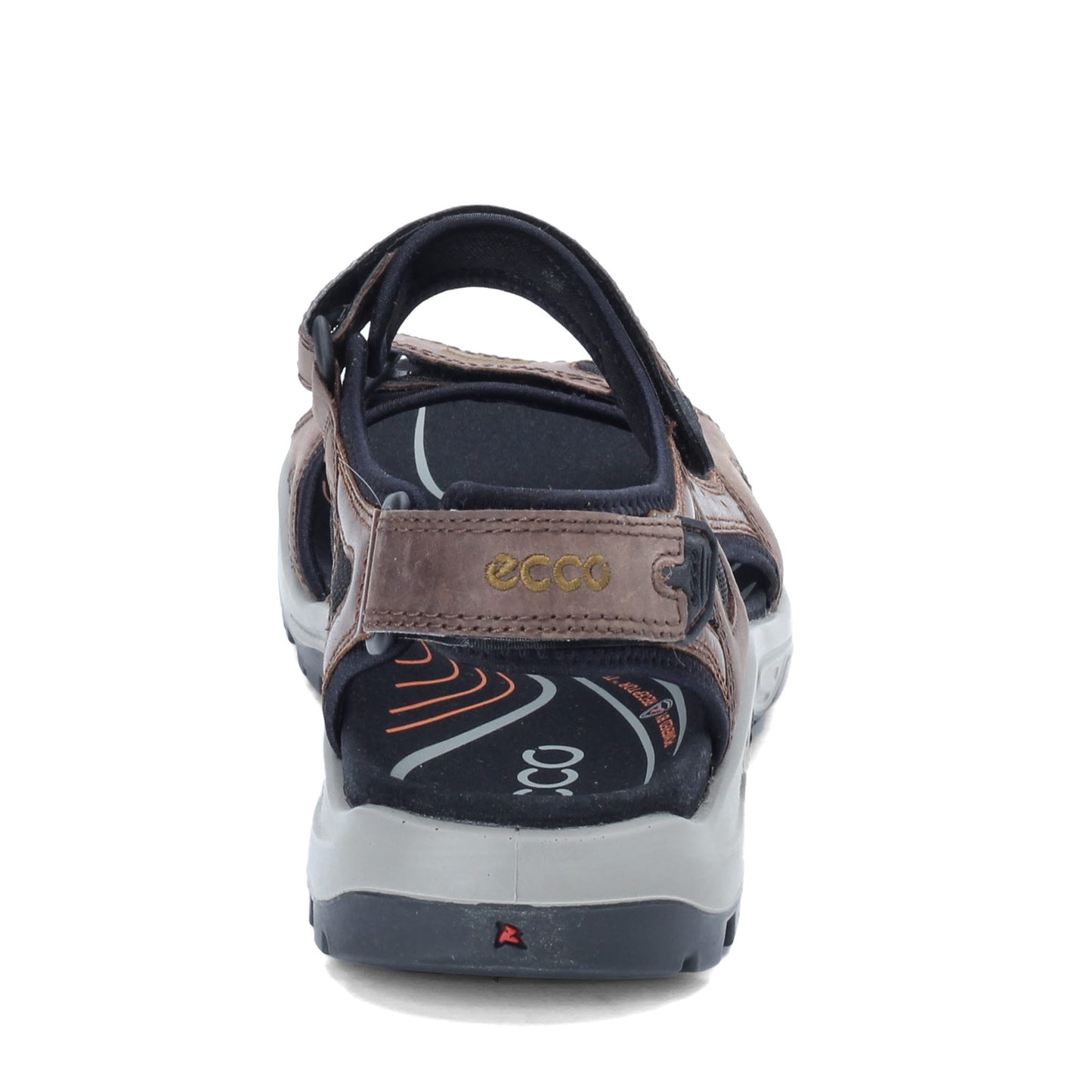 Peltz Shoes  Men's Ecco Yucatan Sandal ESPRESSO 069564-56401