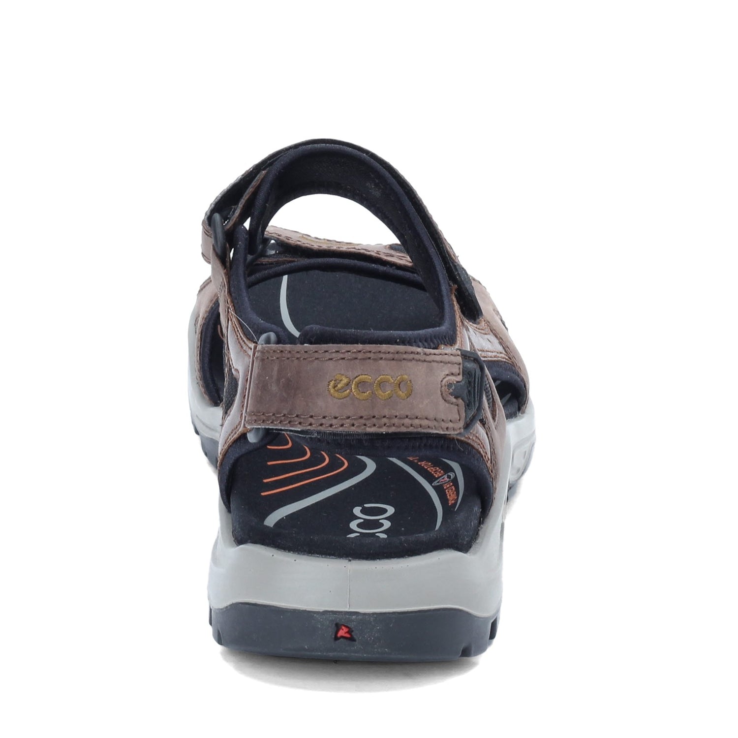 Peltz Shoes  Men's Ecco Yucatan Sandal ESPRESSO 069564-56401