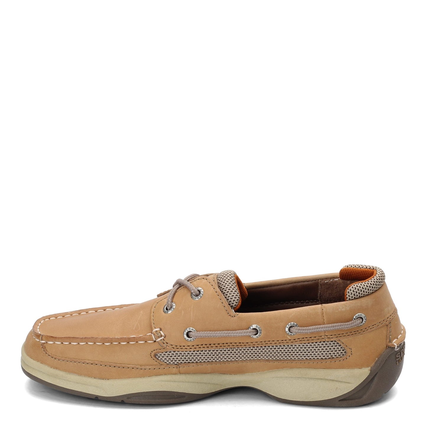 Peltz Shoes  Men's Sperry Lanyard Boat Shoe LINEN 0777924