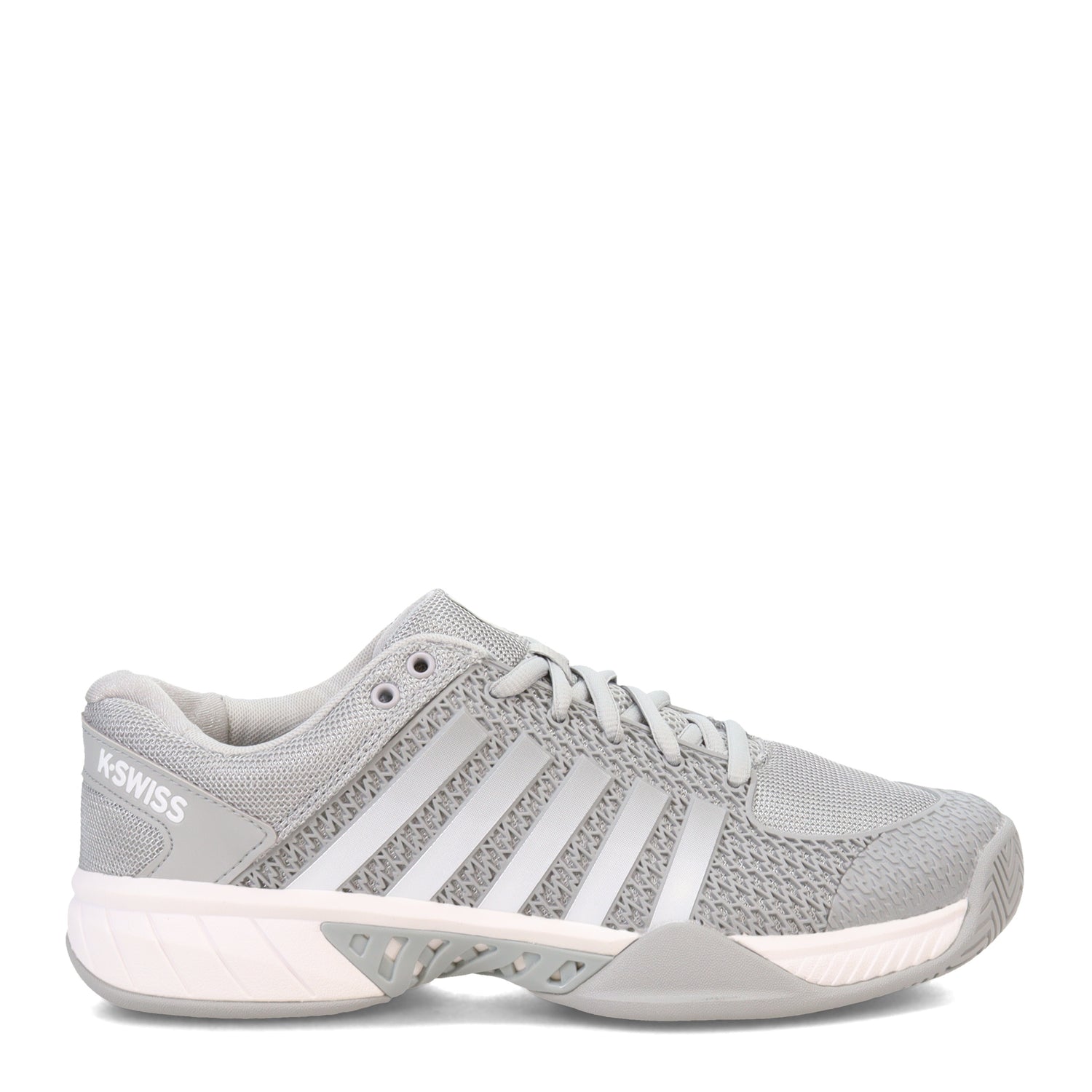Peltz Shoes  Women's K-Swiss Express Light Pickleball Shoe GREY/WHITE 096563-072-M