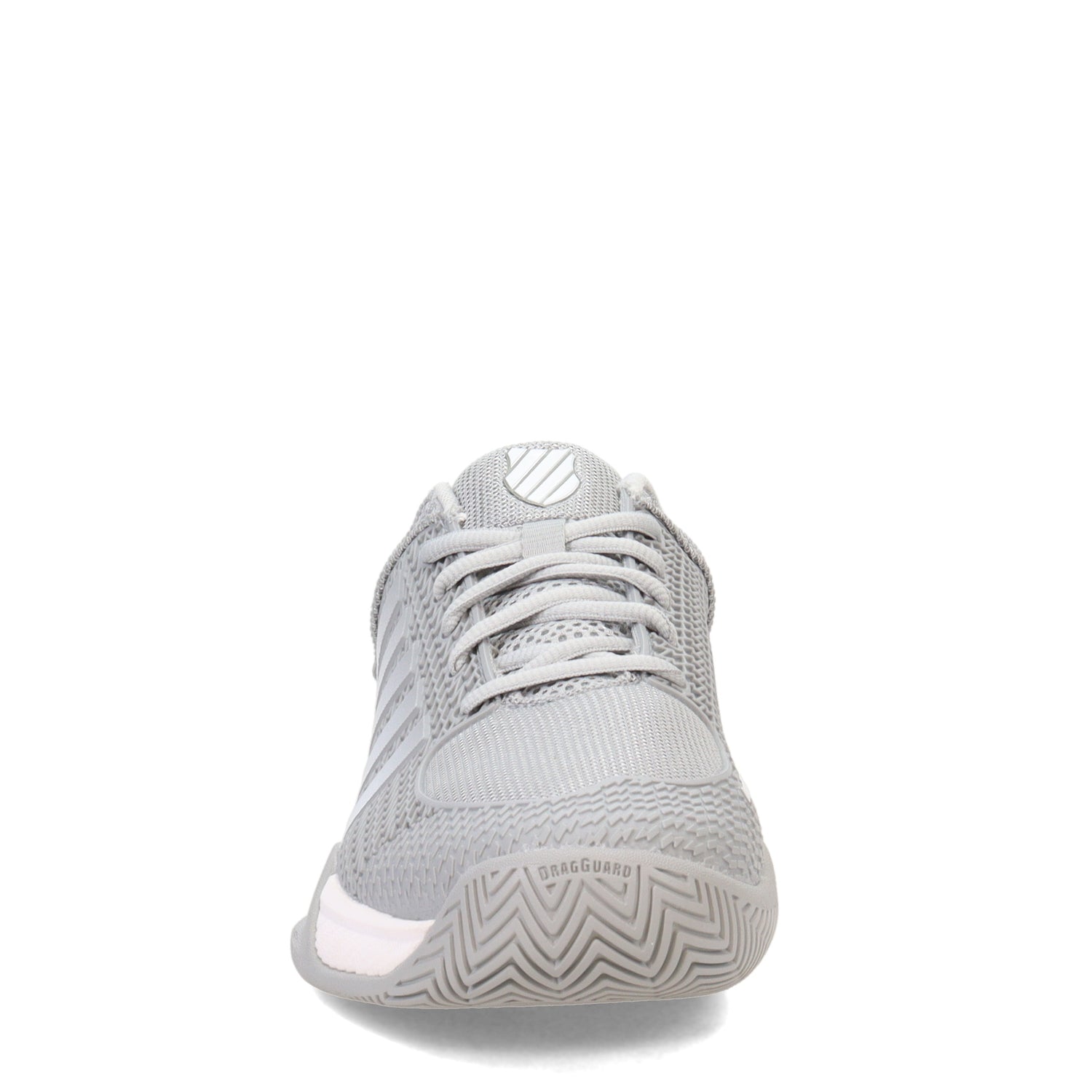Peltz Shoes  Women's K-Swiss Express Light Pickleball Shoe GREY/WHITE 096563-072-M