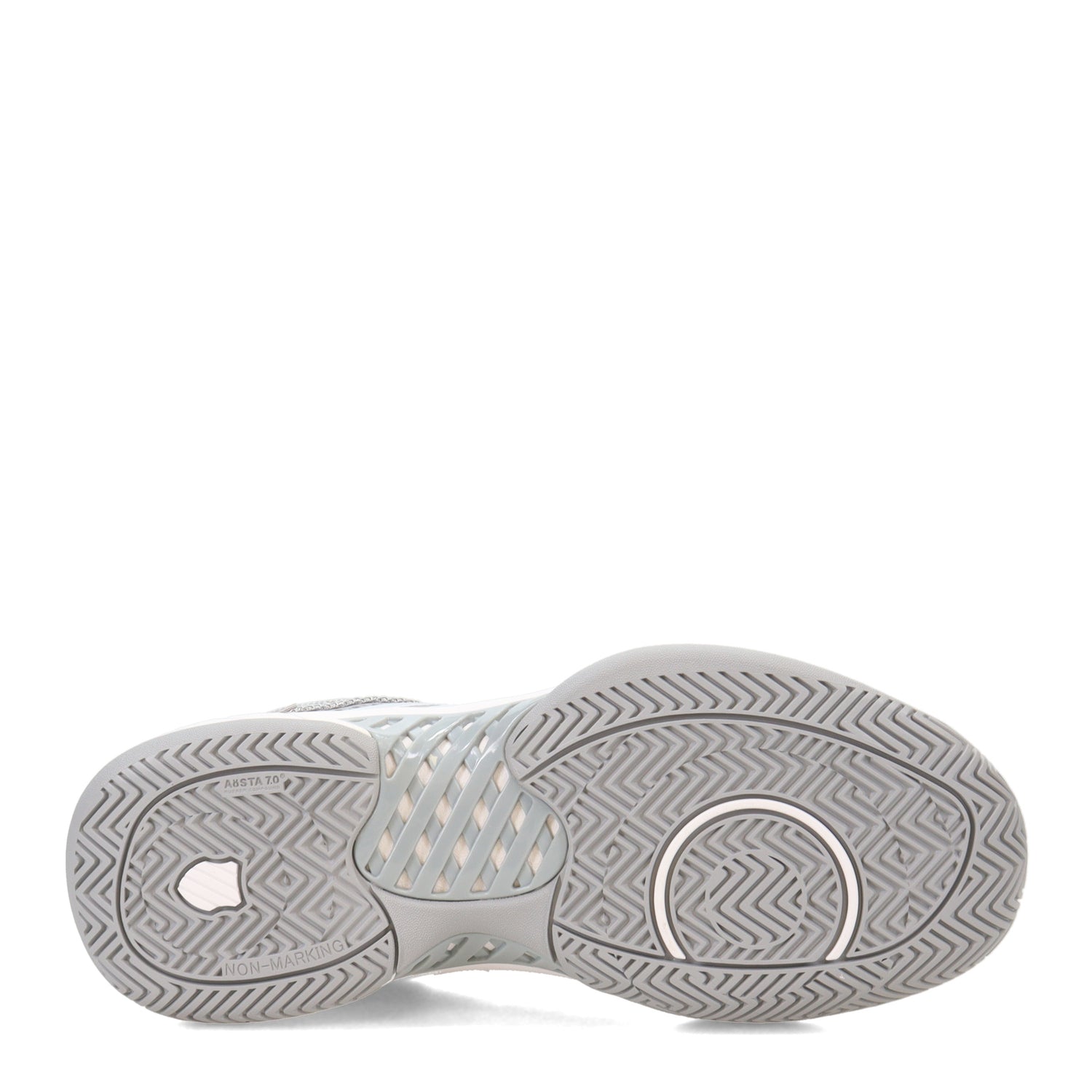 Peltz Shoes  Women's K-Swiss Express Light Pickleball Shoe GREY/WHITE 096563-072-M