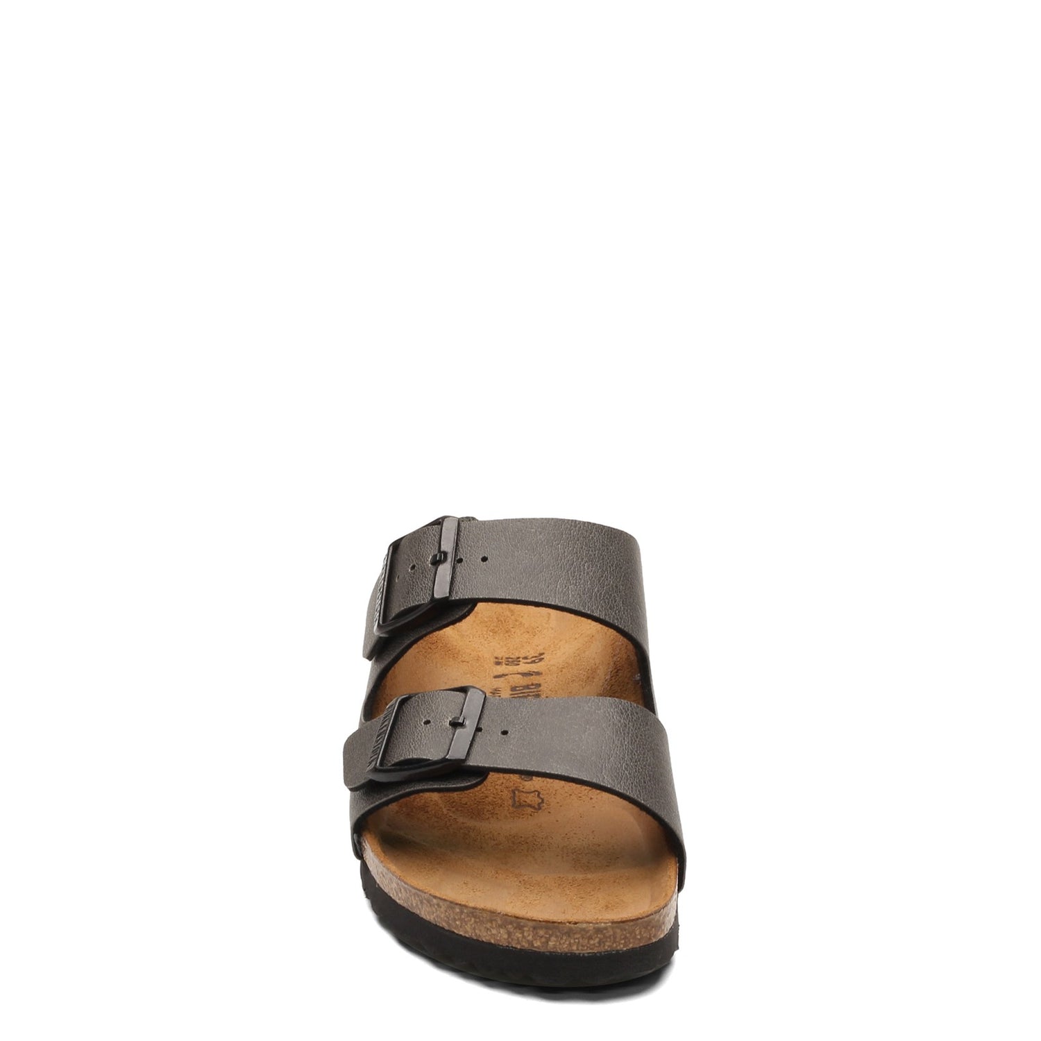 Peltz Shoes  Women's Birkenstock Arizona Birkoflor Slide Sandal - Narrow Width ANTHRACITE 1000 127 N