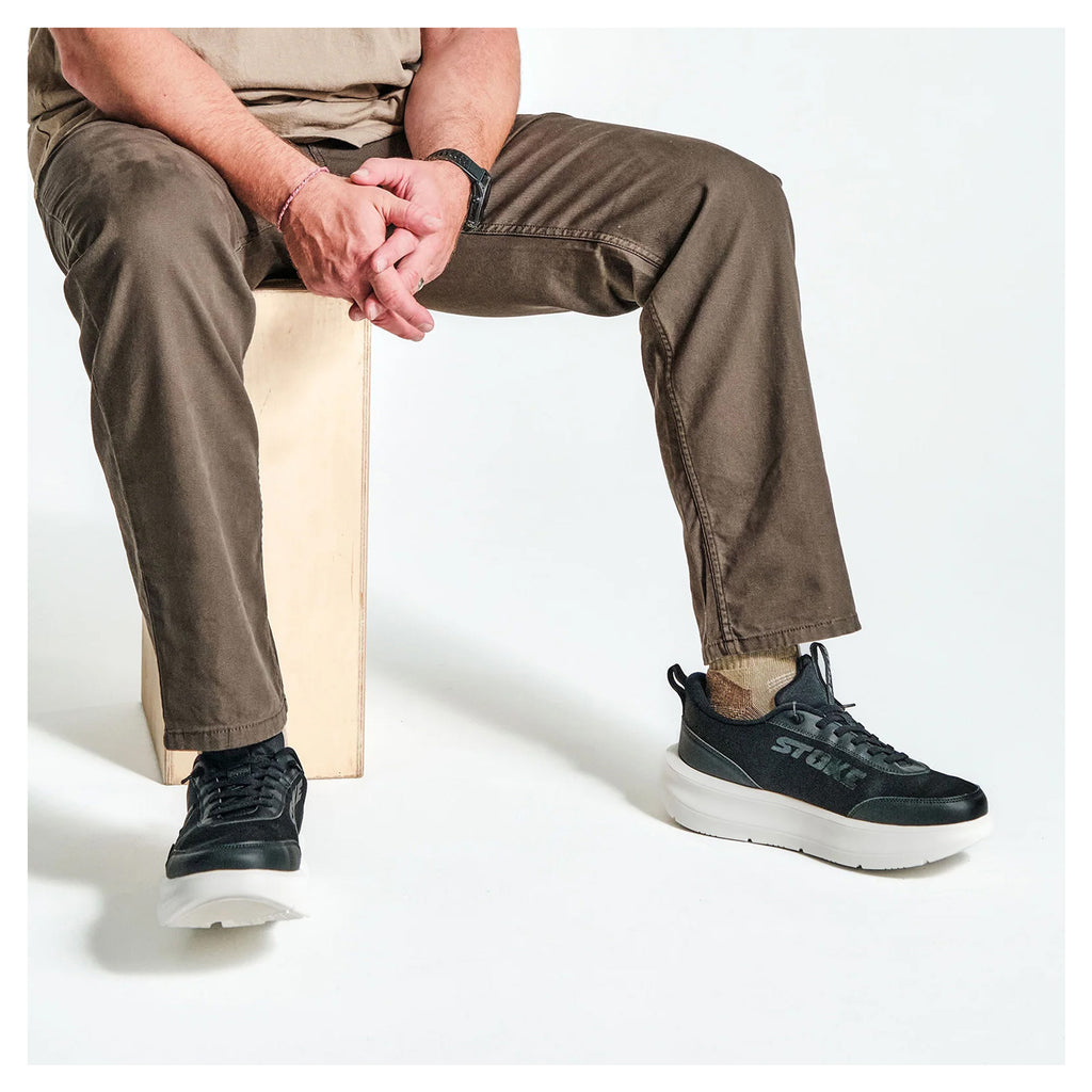 Men's Stoke Versa Sneaker - Extra Wide Width NAVY GRAY 10003-006