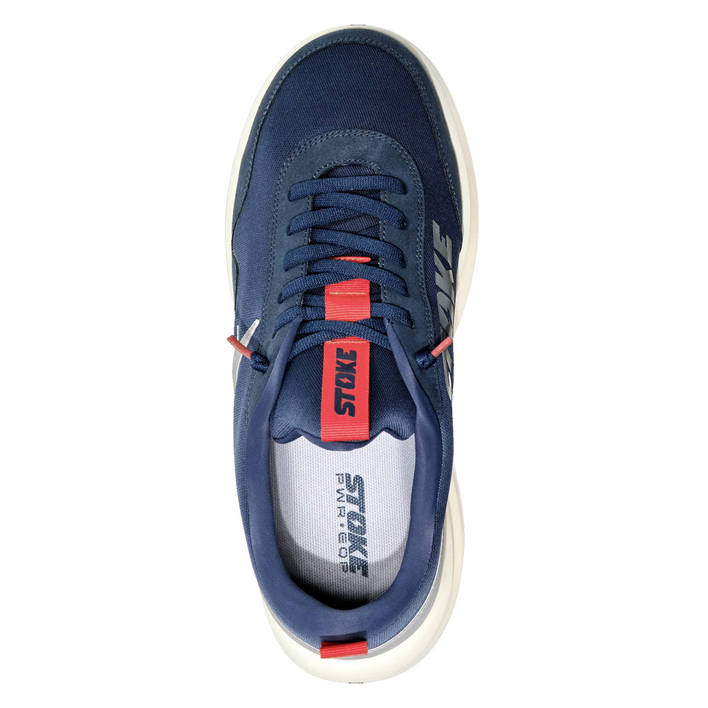 Men's Stoke Versa Sneaker - Extra Wide Width NAVY GRAY 10003-006