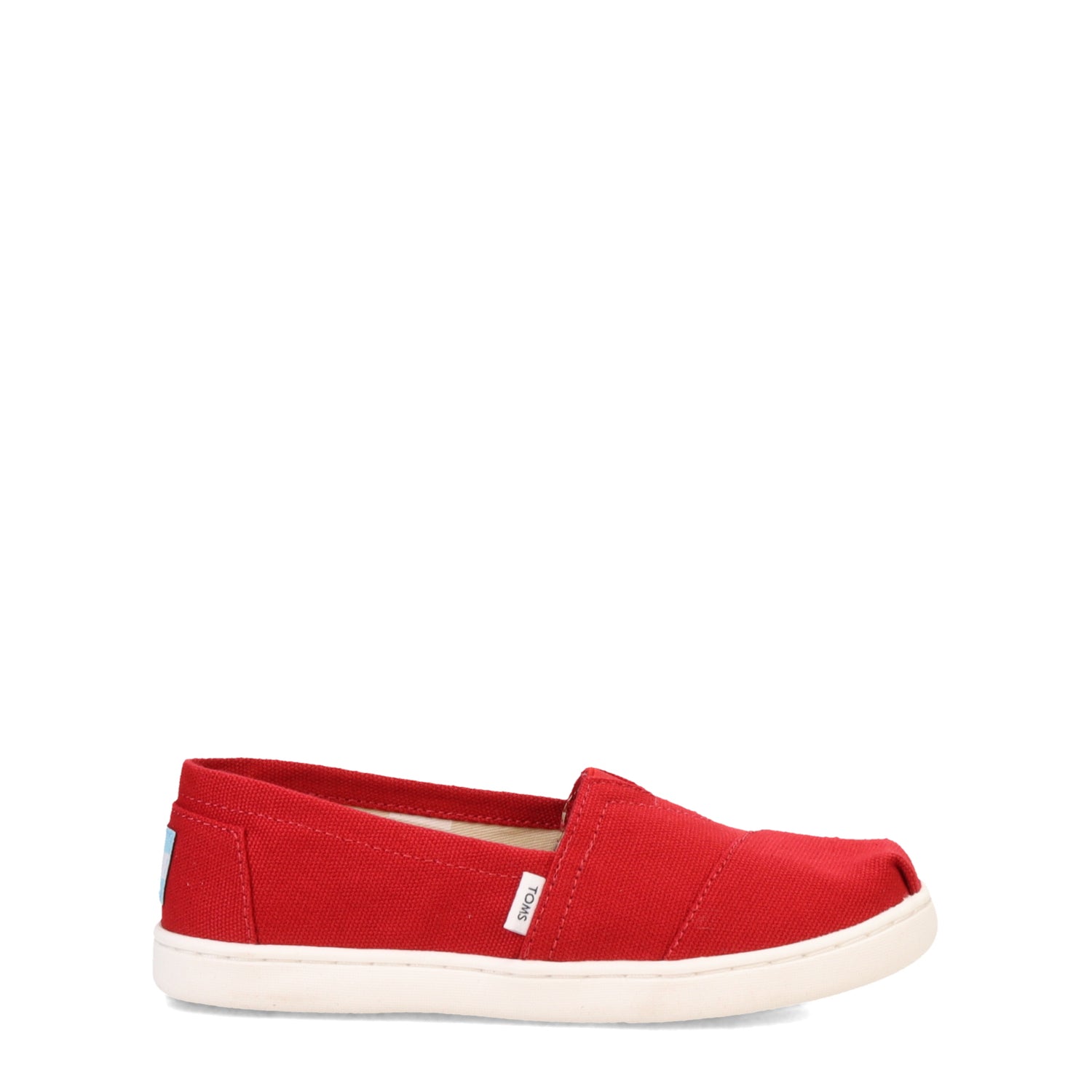 Peltz Shoes  Girl's Toms Alpargata Classic Slip-On - Little Kid & Big Kid RED 10010534