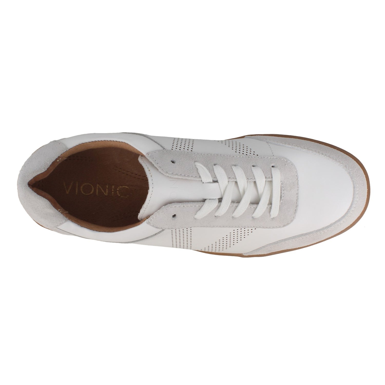 Peltz Shoes  Men's Vionic Brok Sneaker WHITE 10010710-WHT