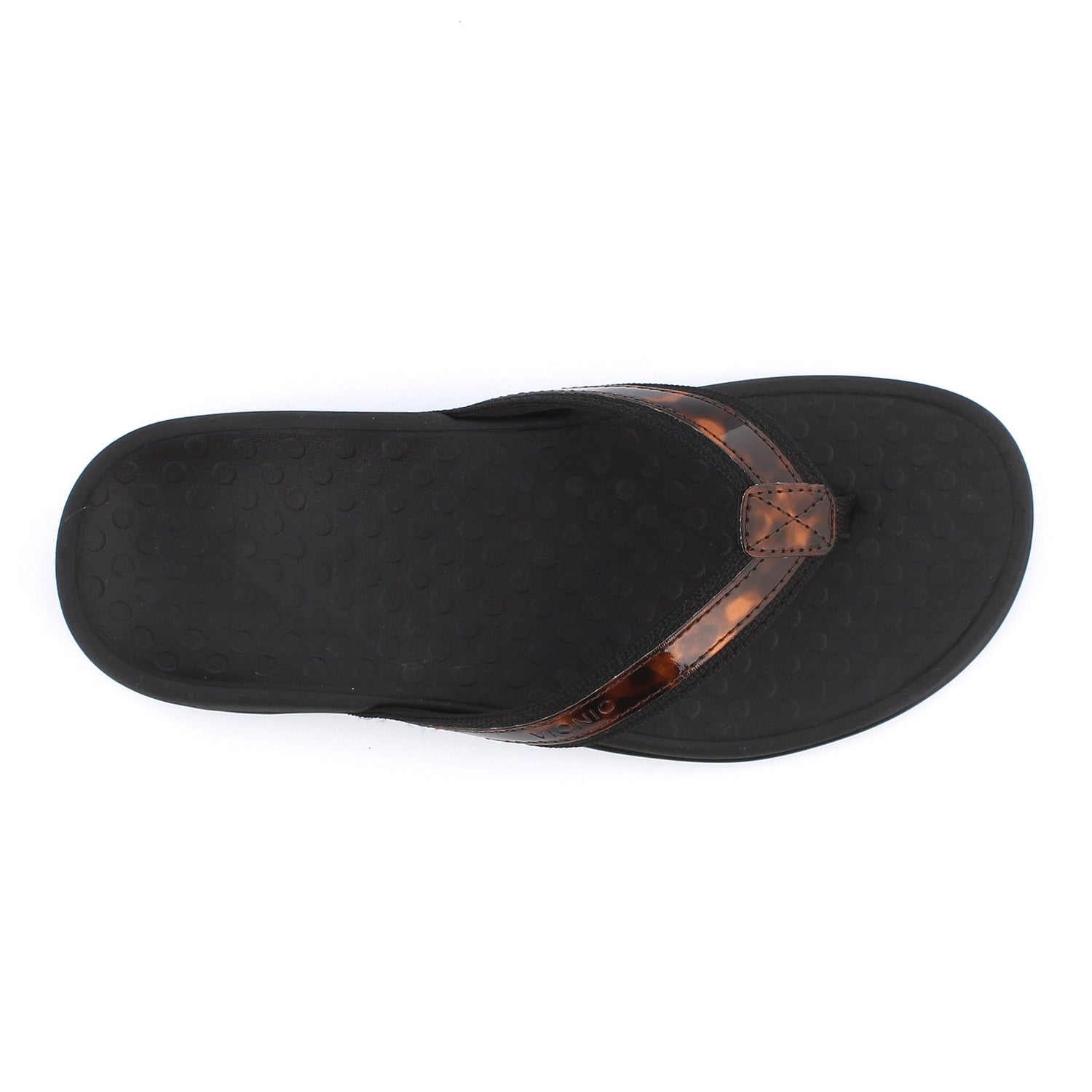Peltz Shoes  Women's Vionic Tide II Sandal BLACK TORTOISE 10010945-BLK