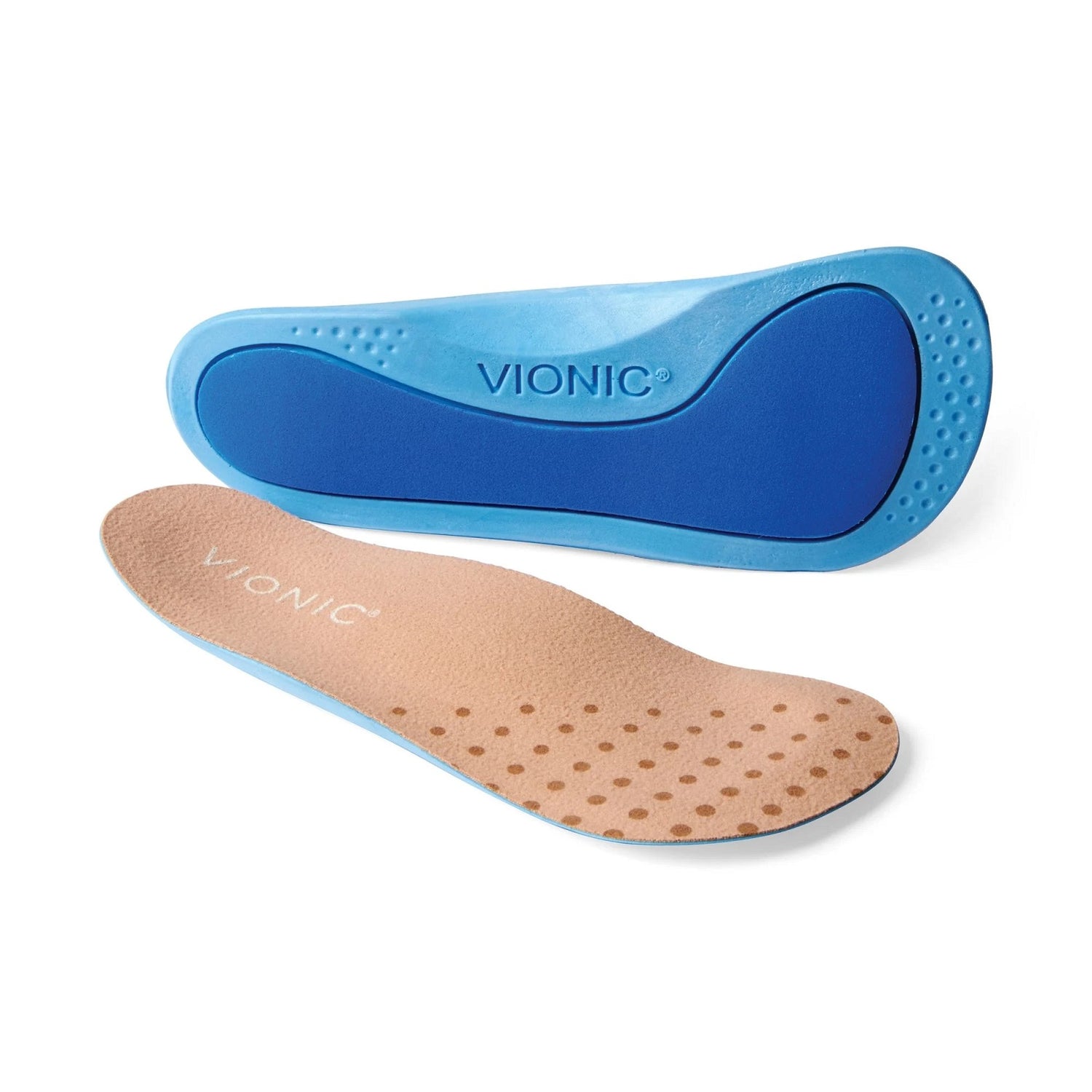 Peltz Shoes  Women's Vionic Slim Fit Insole Natural / Blue 10011027000