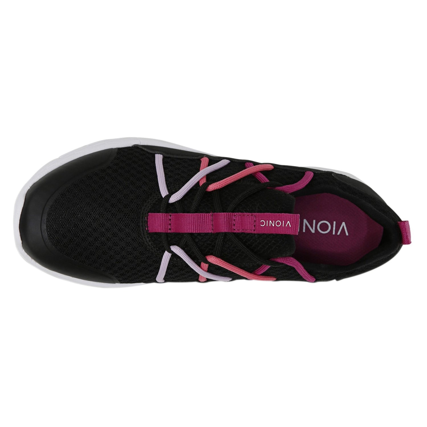 Peltz Shoes  Women's Vionic Zeliya Sneaker BLACK PINK 10011662-979