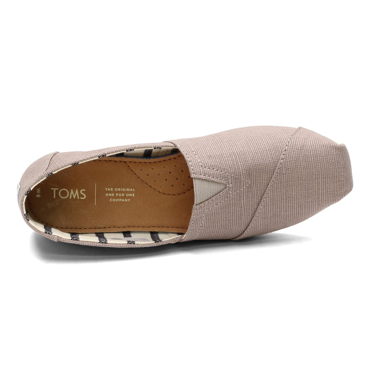 Peltz Shoes  Women's Toms Alpargata Slip-On DOVE 10011665