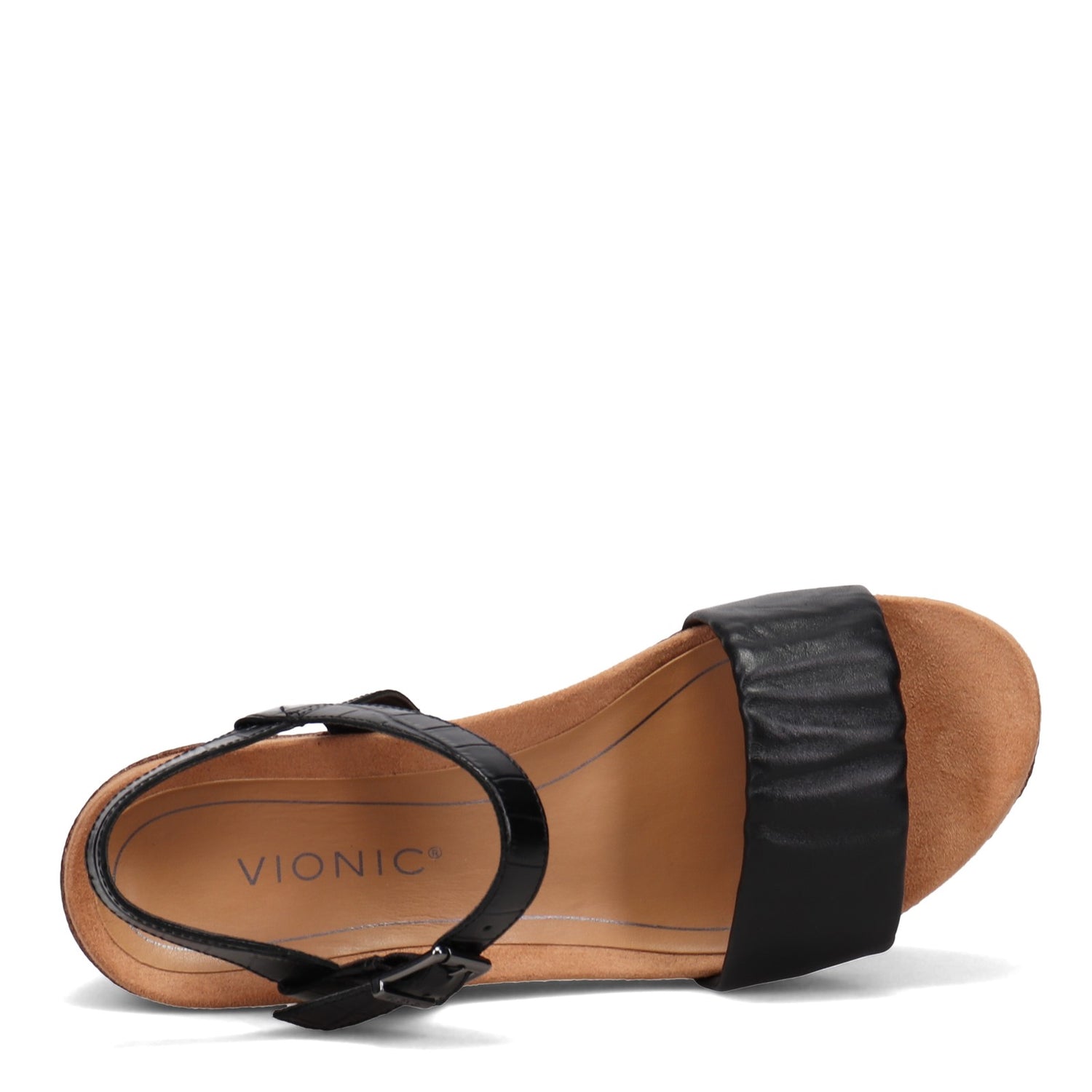 Peltz Shoes  Women's Vionic Aileen Sandal BLACK 10012173-BLK