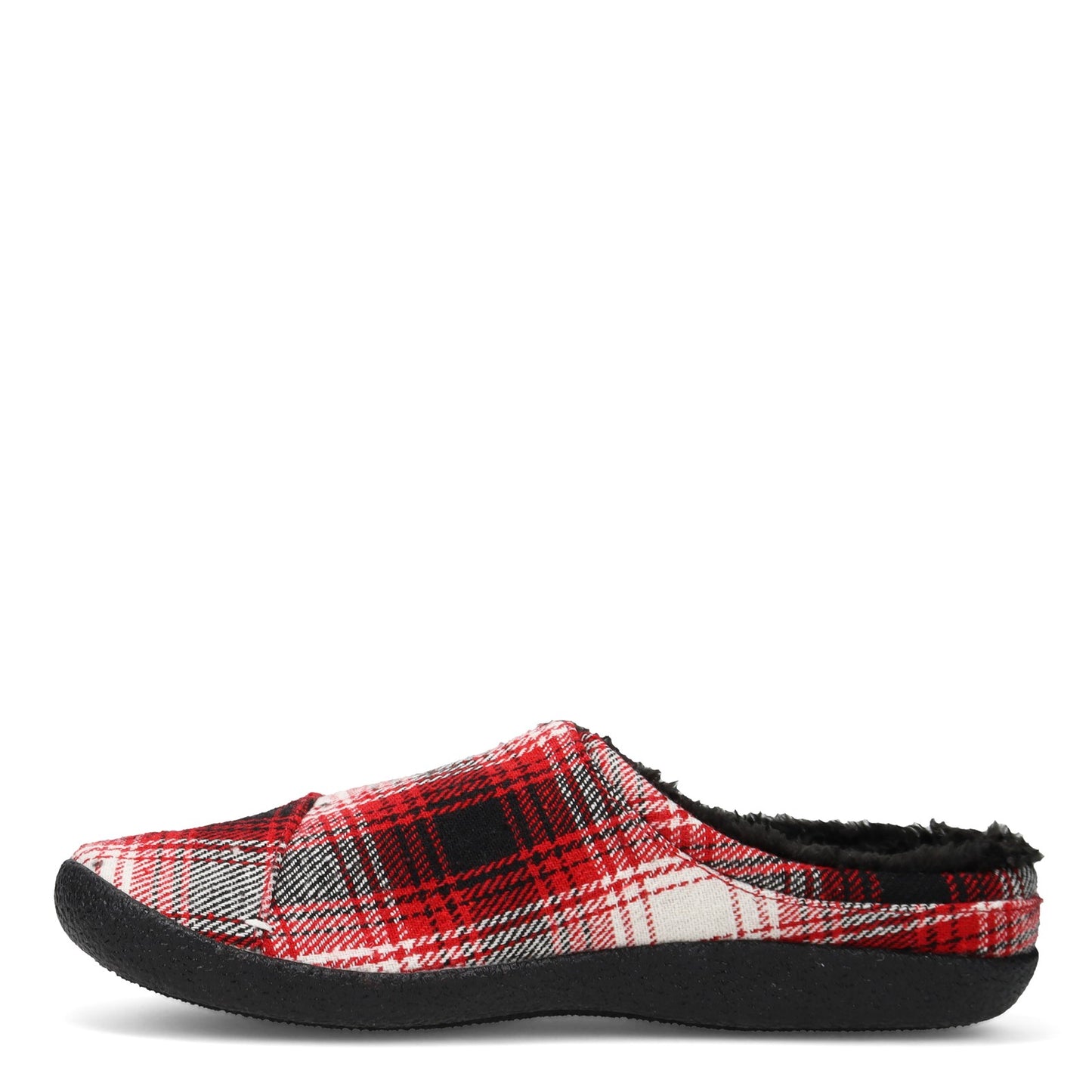 Peltz Shoes  Men's Toms Berkeley Slipper RED PLAID 10014340