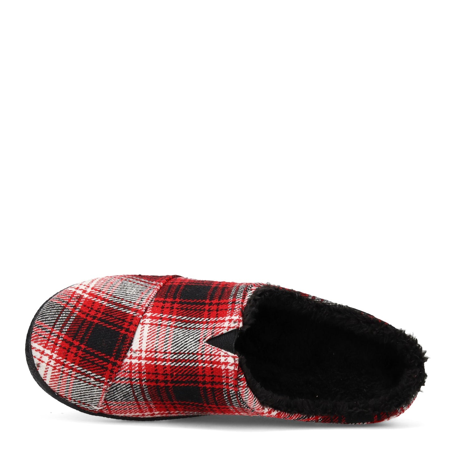 Peltz Shoes  Men's Toms Berkeley Slipper RED PLAID 10014340