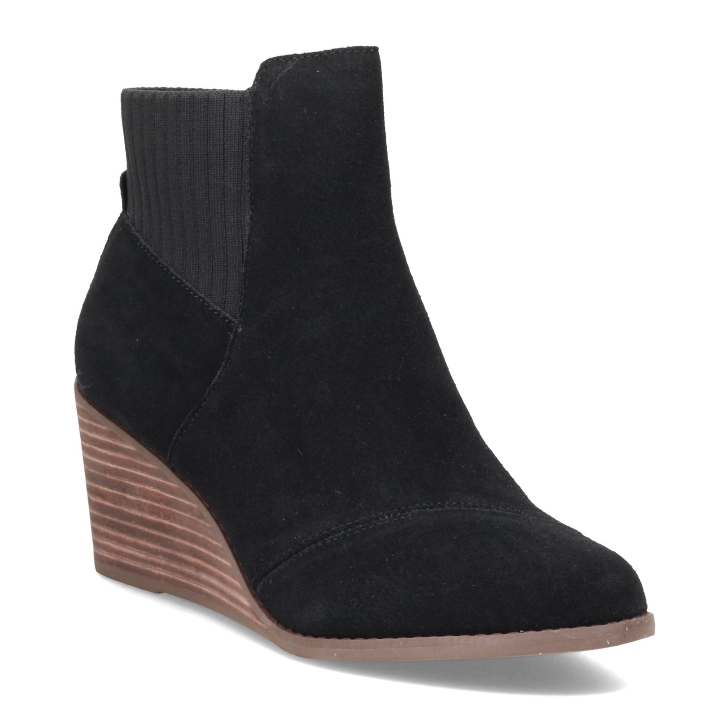 Peltz Shoes  Women's Toms Sadie Boot BLACK SUEDE 10016851
