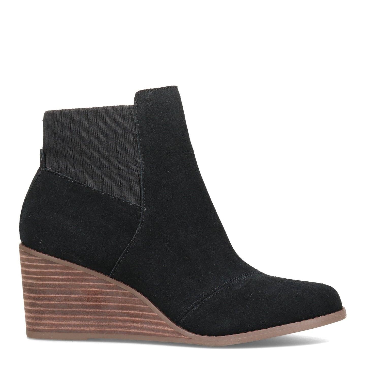 Peltz Shoes  Women's Toms Sadie Boot BLACK SUEDE 10016851