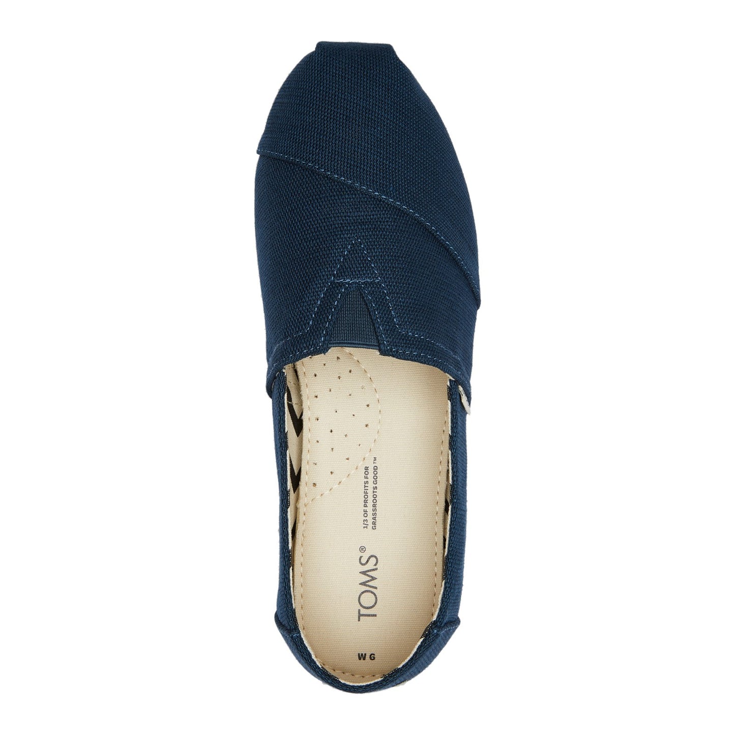 Peltz Shoes  Women's Toms Alpargata Slip-On BLUE 10017718