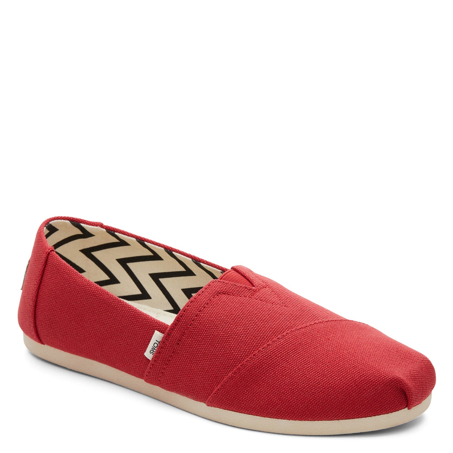 Peltz Shoes  Women's Toms Alpargata Recycled Slip-On RED 10017743