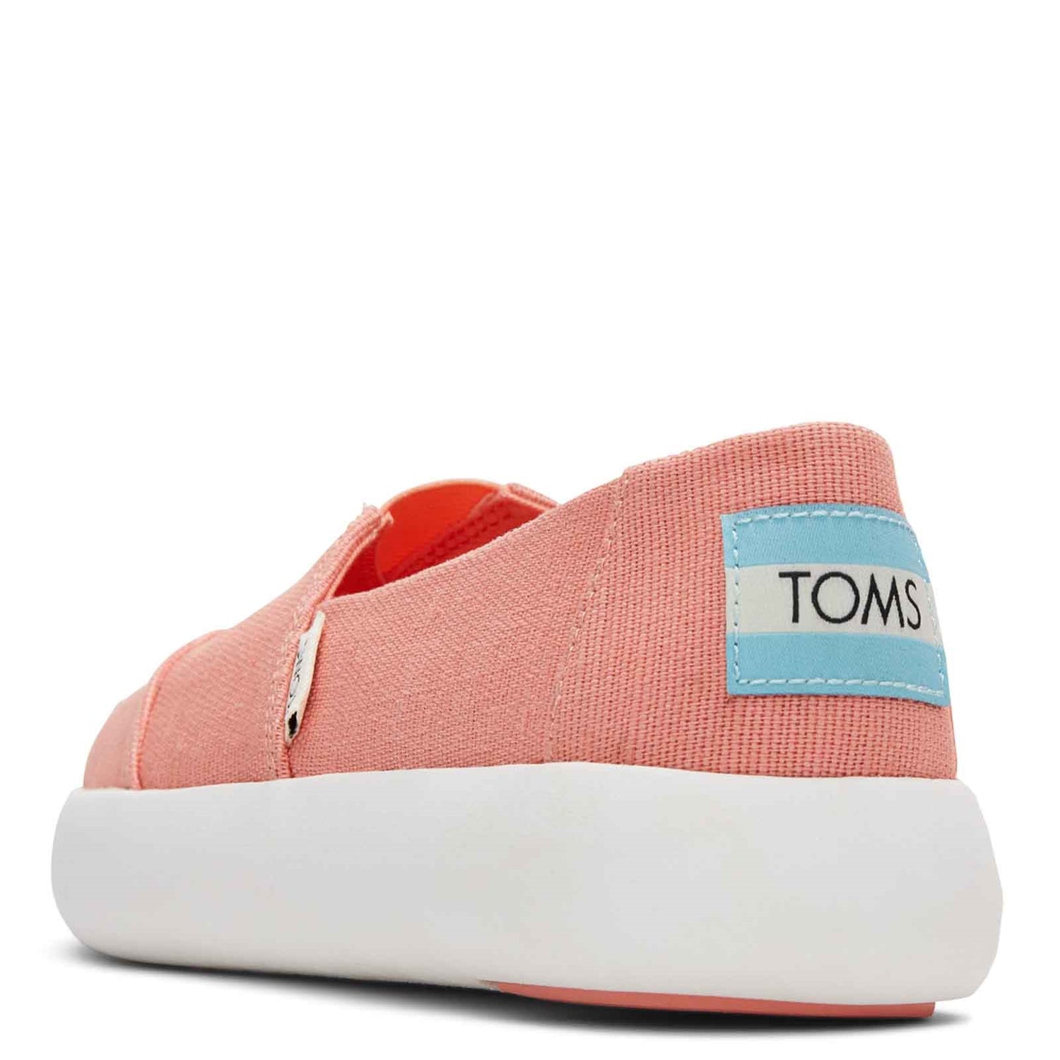 Peltz Shoes  Women's Toms Alpargata Mallow Slip-On CORAL 10017826