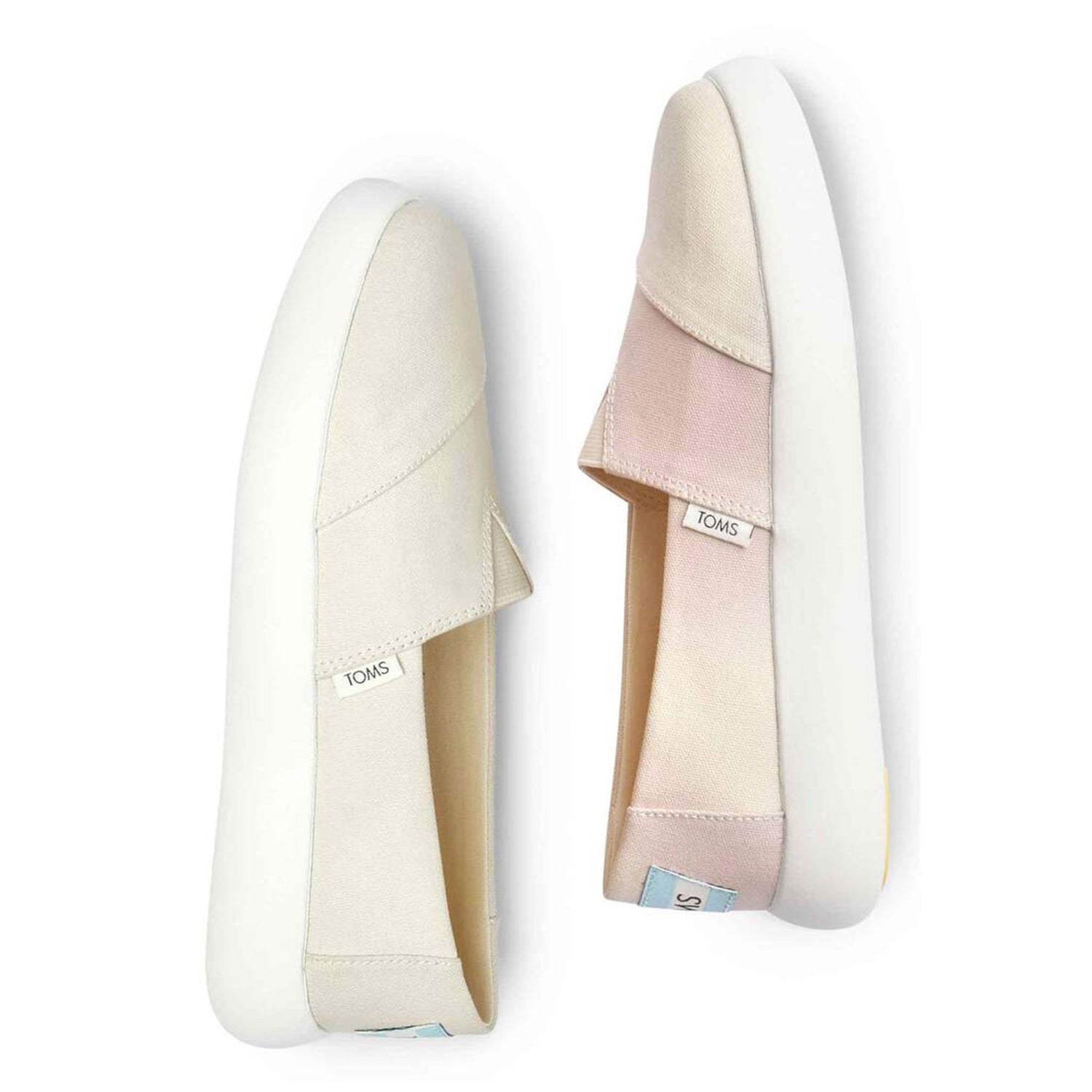 Peltz Shoes  Women's Toms Alpargata Mallow - Color Changing Slip-On APRICOT MULTI 10017841