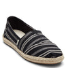Peltz Shoes  Women's Toms Alpargata Rope Espadrille Slip-On BLACK 10017852
