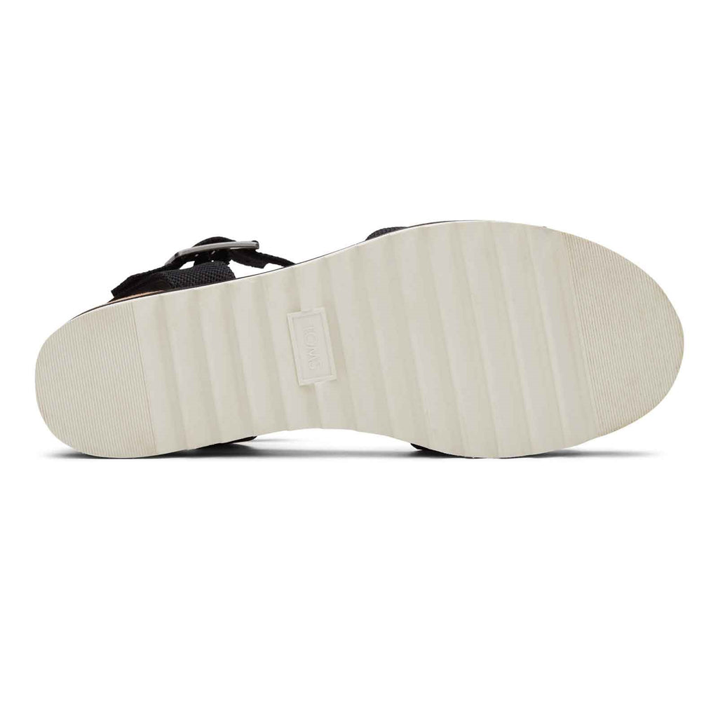 Women's TOMS Diana Sandal BLACK CANVAS 10017856
