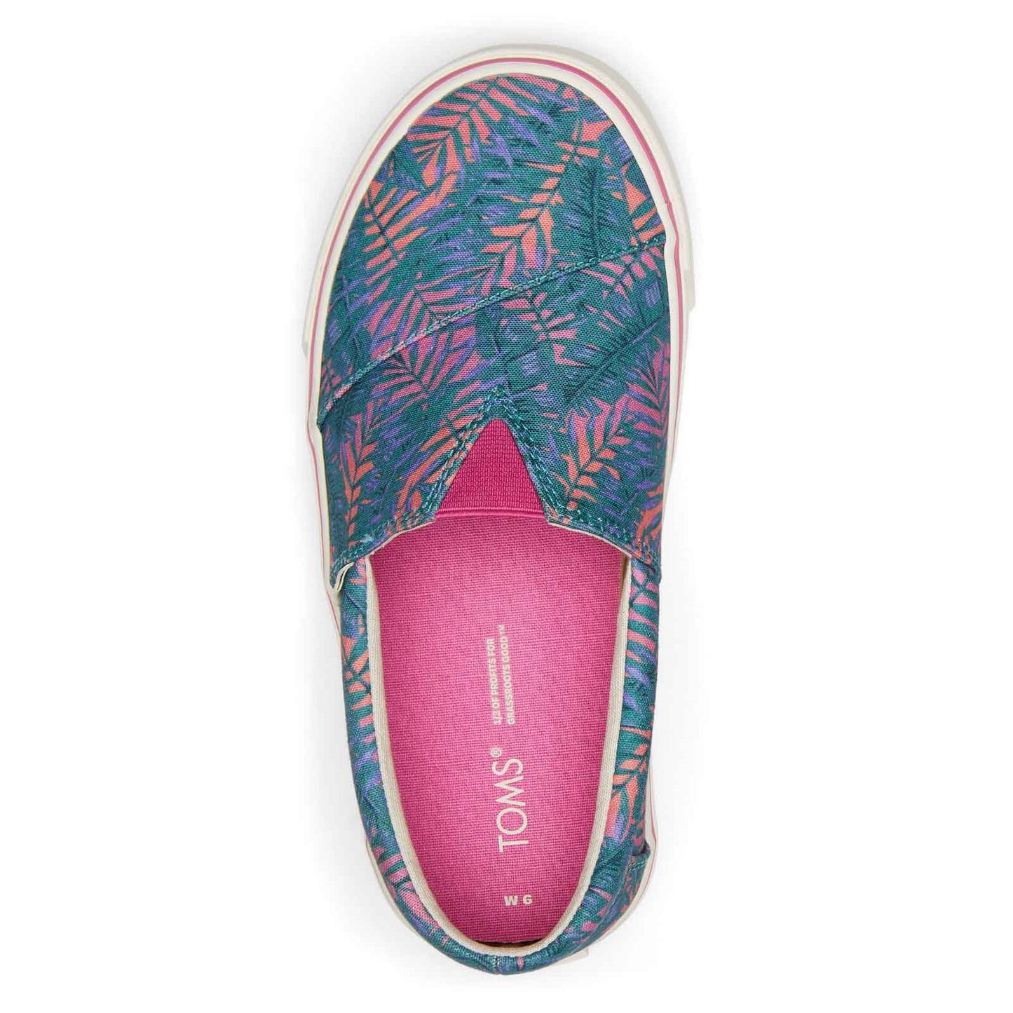 Peltz Shoes  Women's Toms Alpargata Fenix Slip-On TROPICAL HAWAIIAN PR 10017871