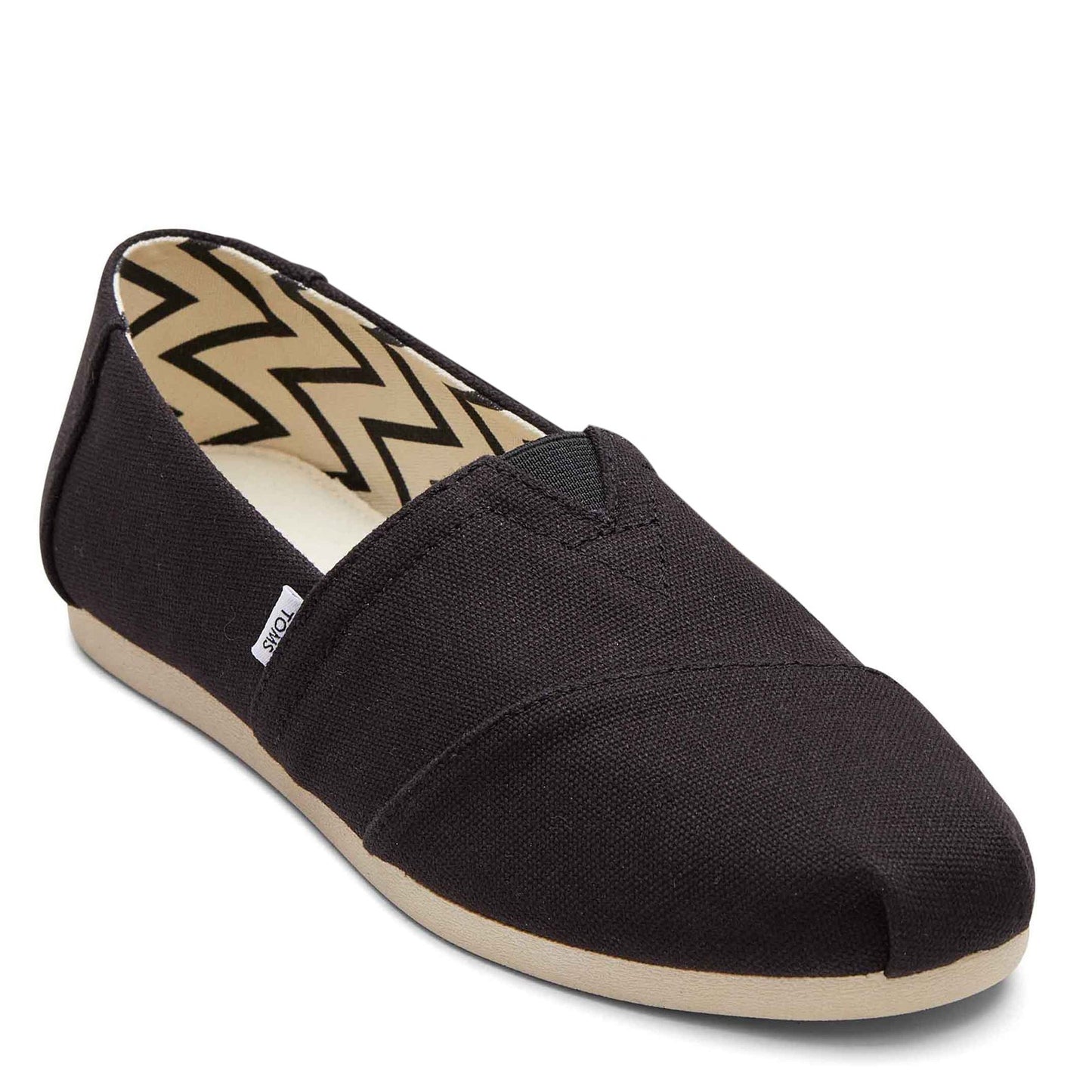 Peltz Shoes  Women's Toms Alpargata Recycled Slip-On - Wide Width BLACK 10018284
