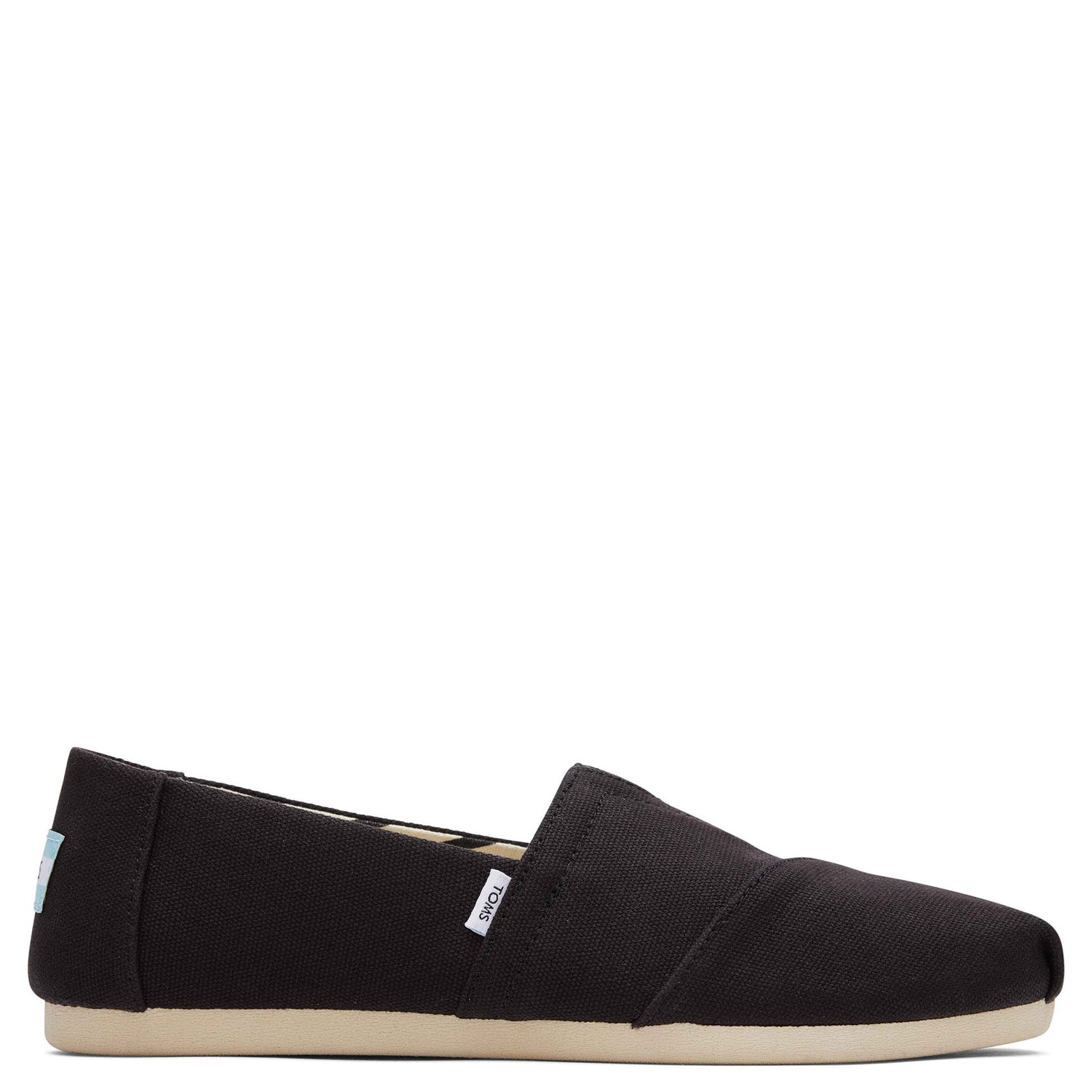 Peltz Shoes  Women's Toms Alpargata Recycled Slip-On - Wide Width BLACK 10018284