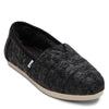 Peltz Shoes  Women's Toms Alpargata Slip-On BLACK KNIT 10018874