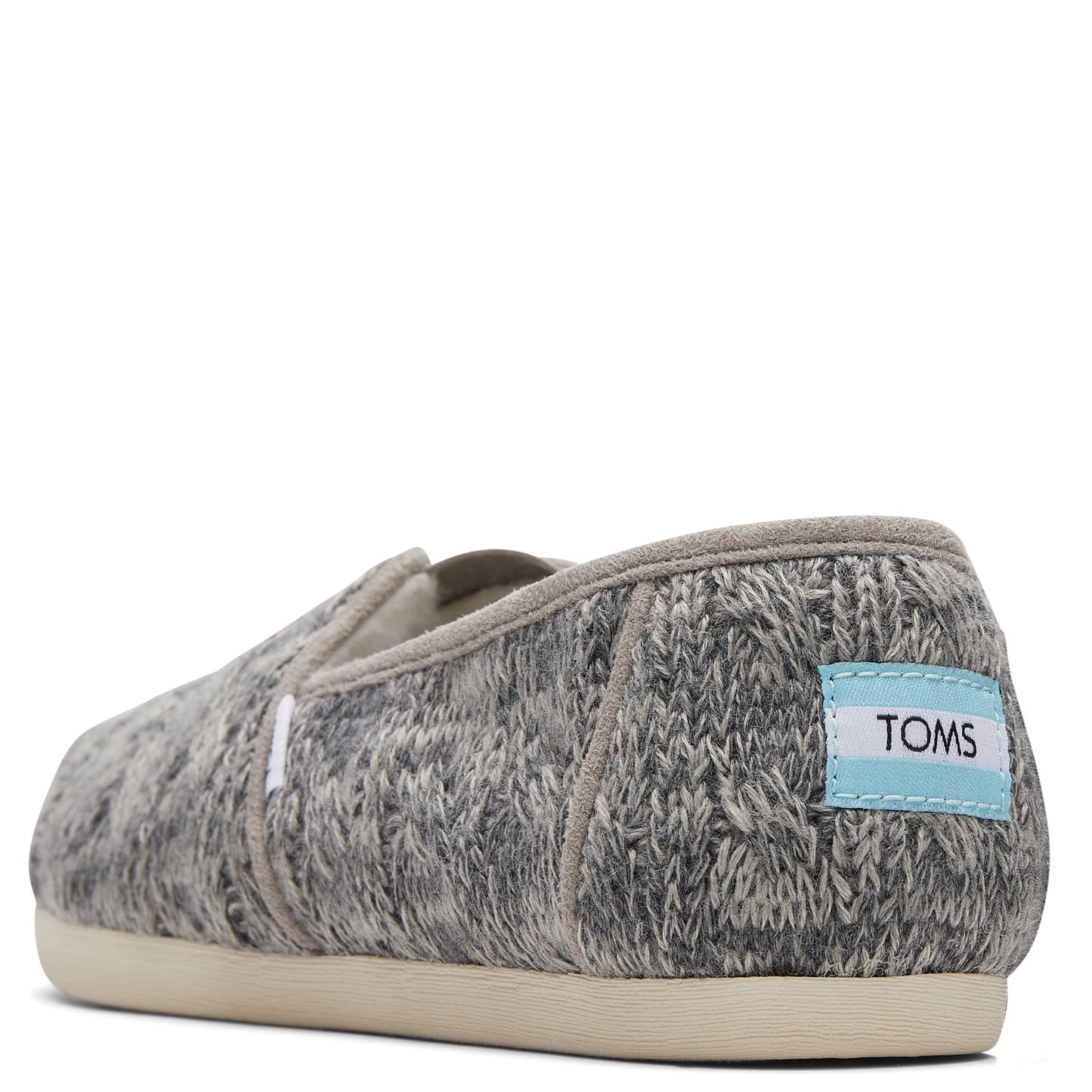 Peltz Shoes  Women's Toms Alpargata Faux Fur Lined Slip-On CEMENT 10018878