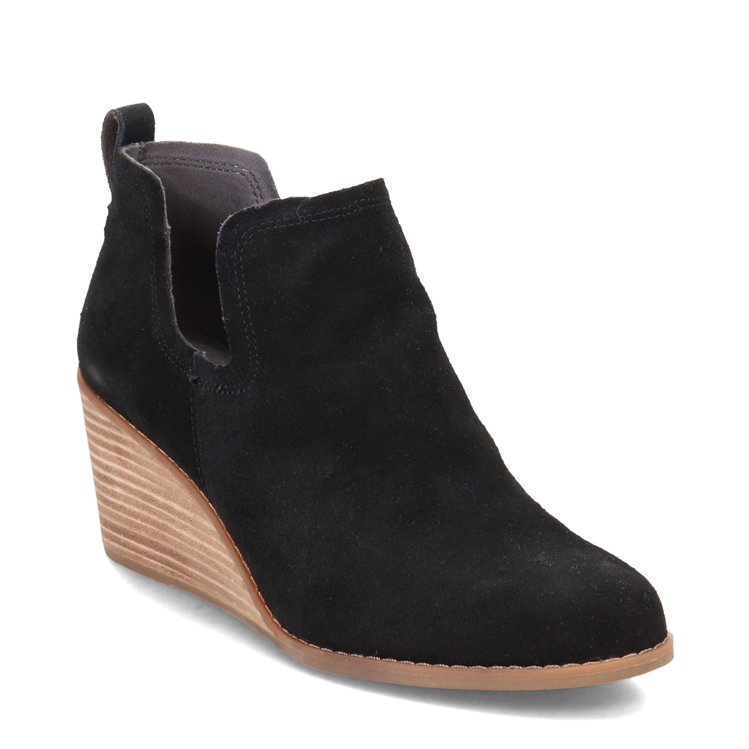 Peltz Shoes  Women's Toms Everly Cutout Boot BLACK 10018905